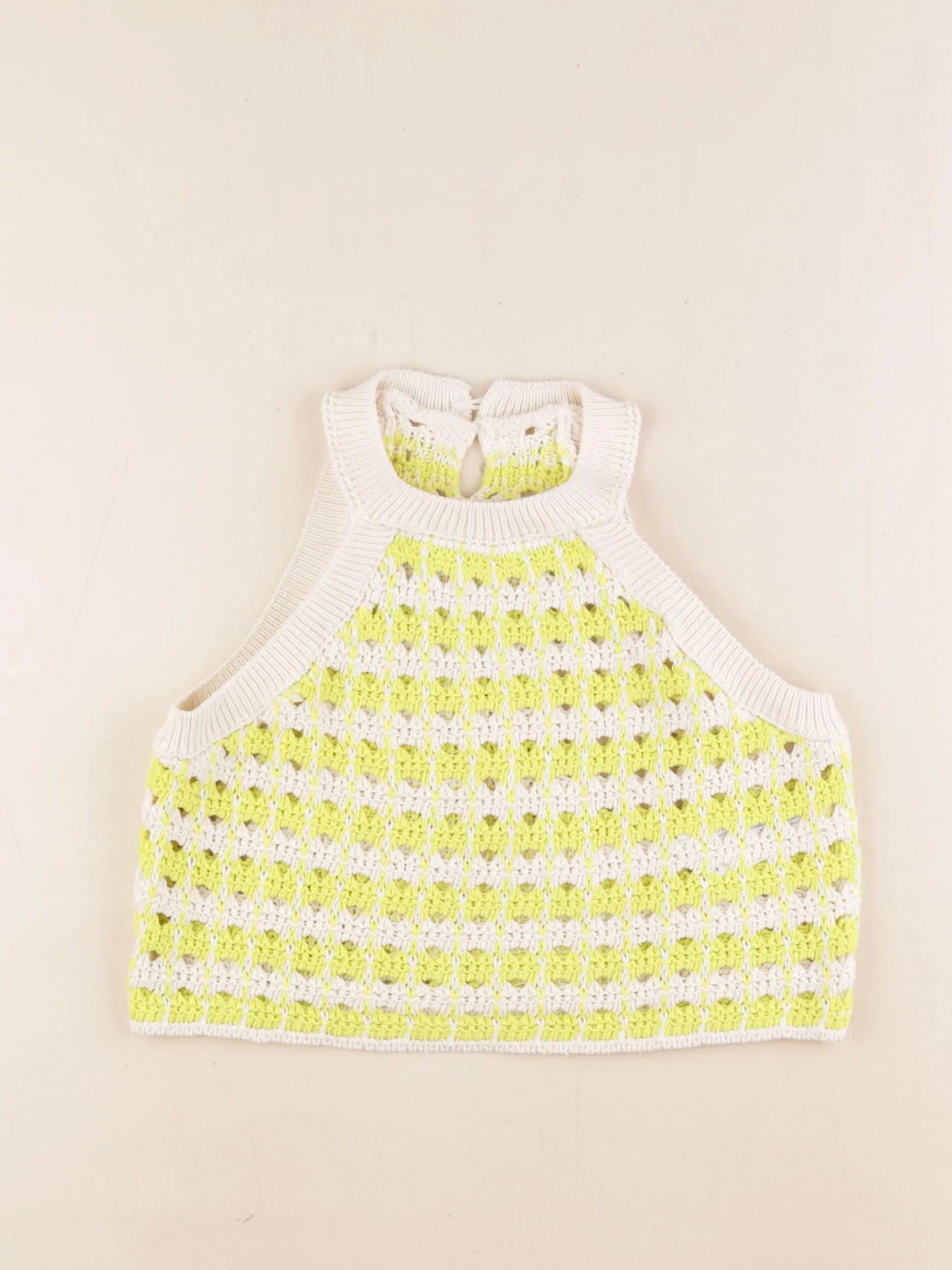Zara - crop-top jaune - 11/12 ans