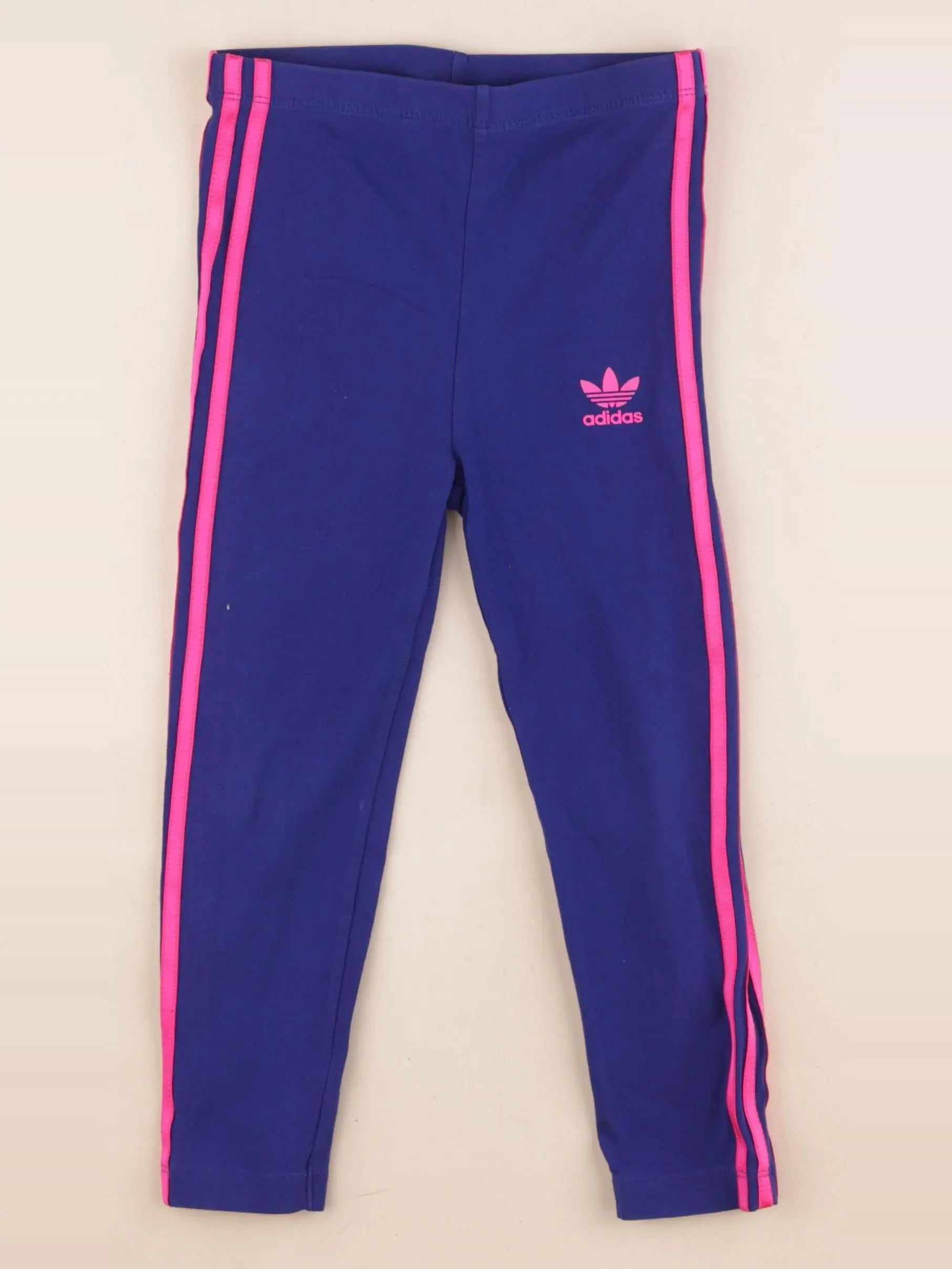 Adidas - legging rose fluo, bleu - 3/4 ans