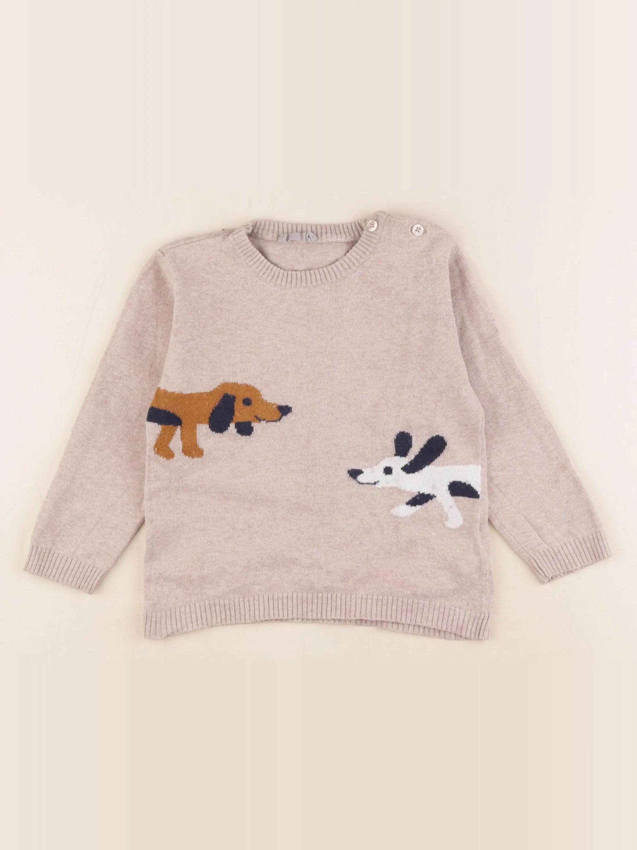 Boutchou - pull marron - 36 mois