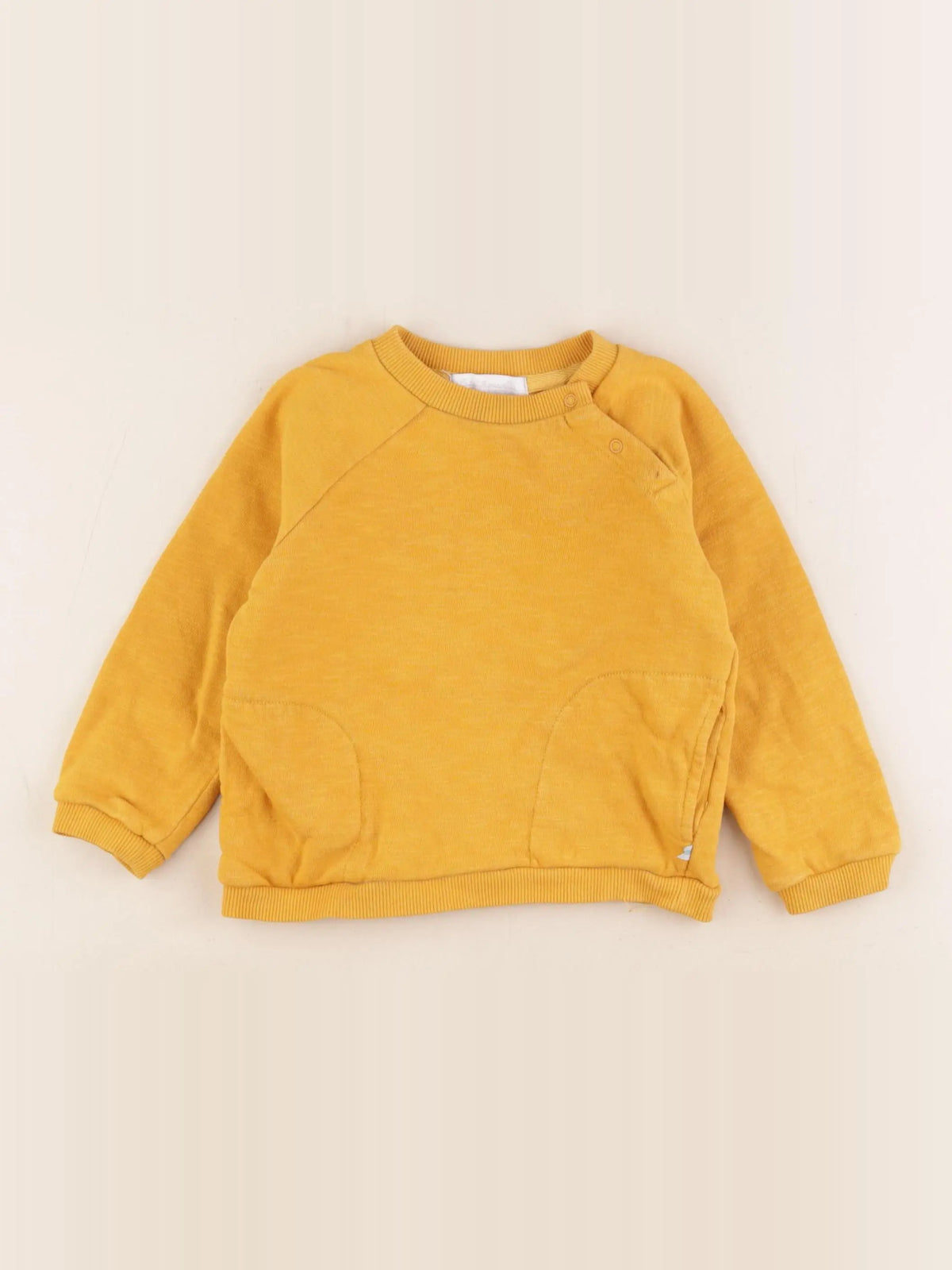 Cadet Rousselle - sweat imprimé au dos jaune - 24 mois