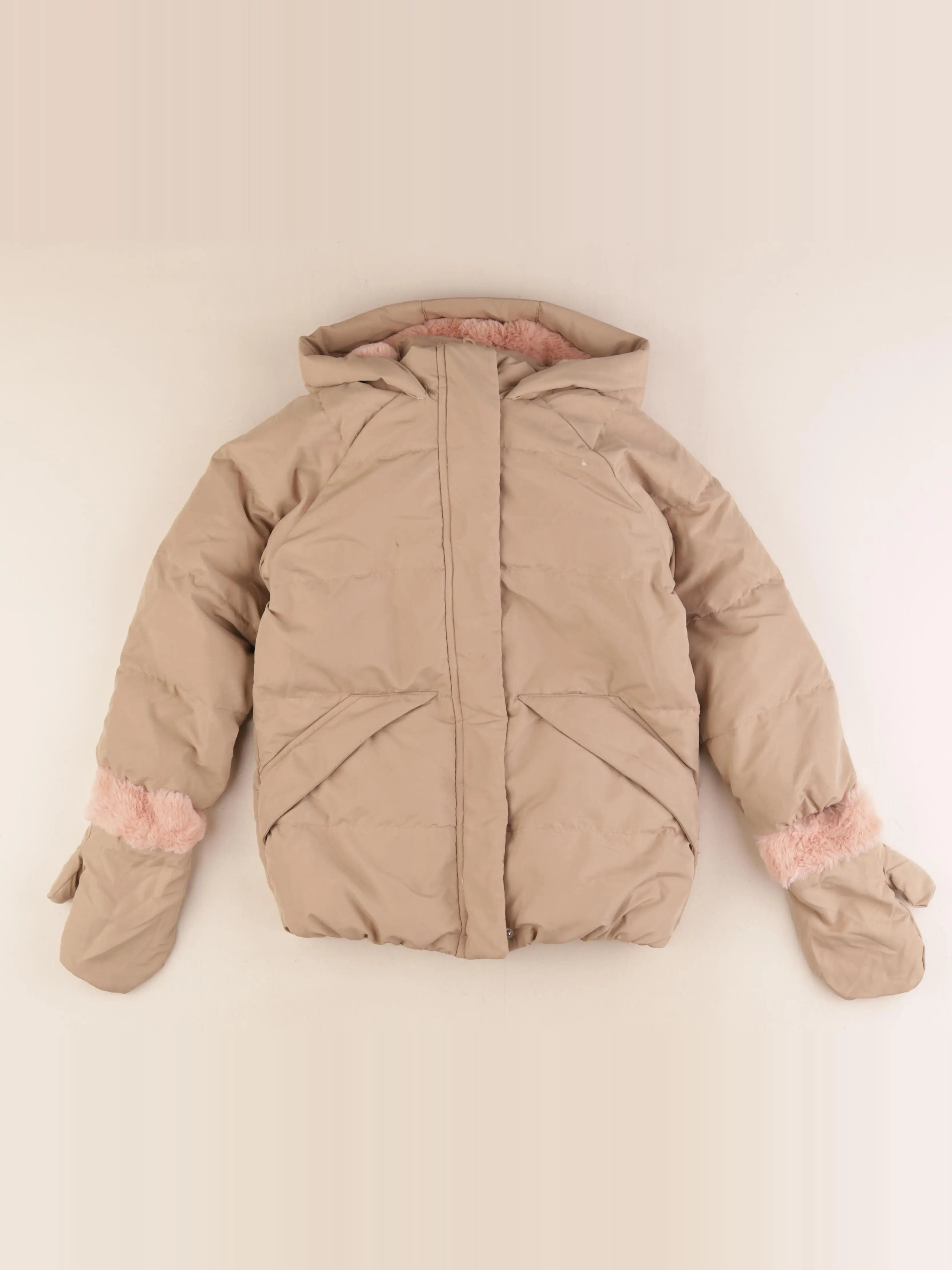 Vertbaudet - parka beige - 6 ans