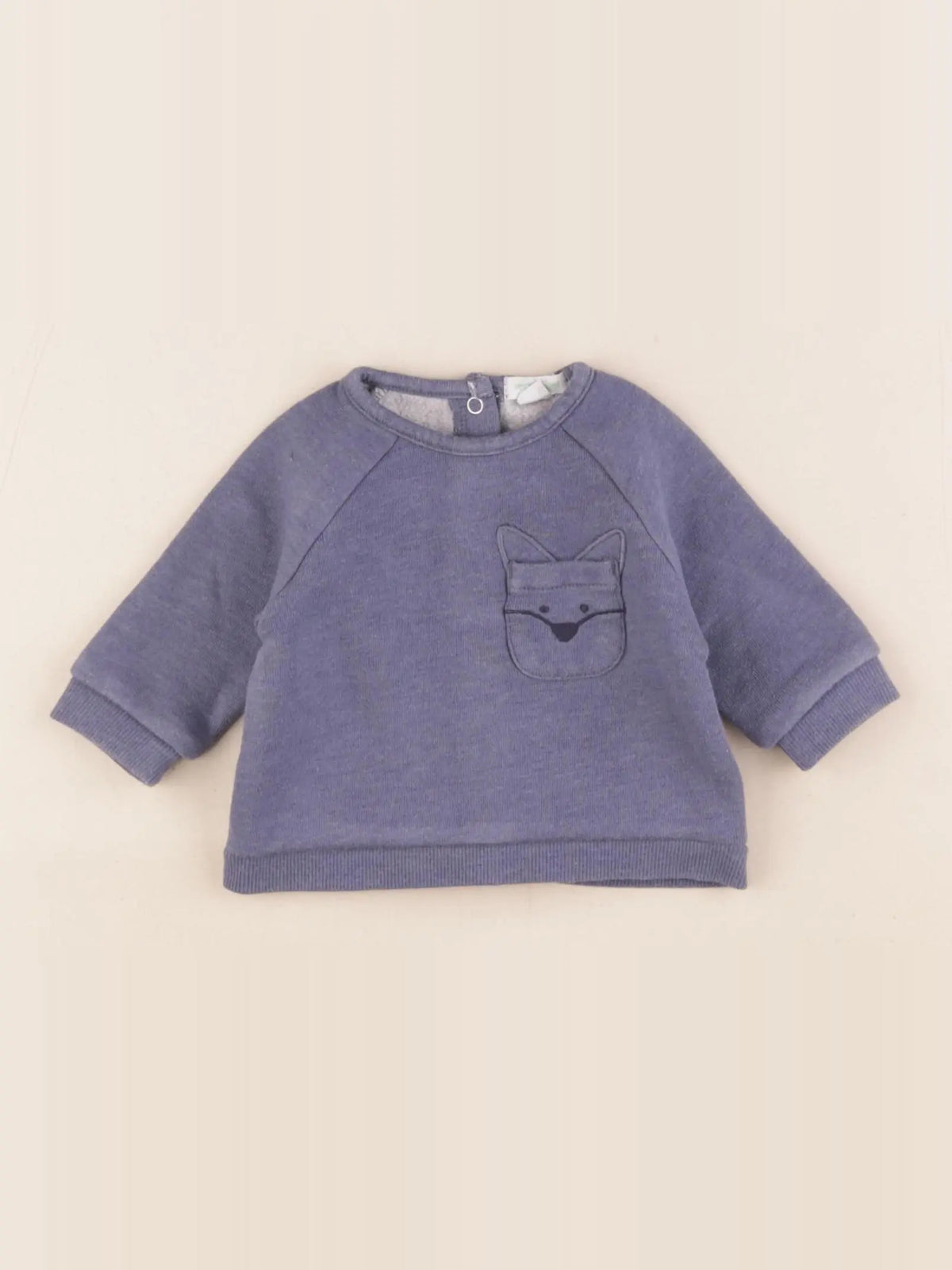 Vertbaudet - sweat bleu - 1 mois