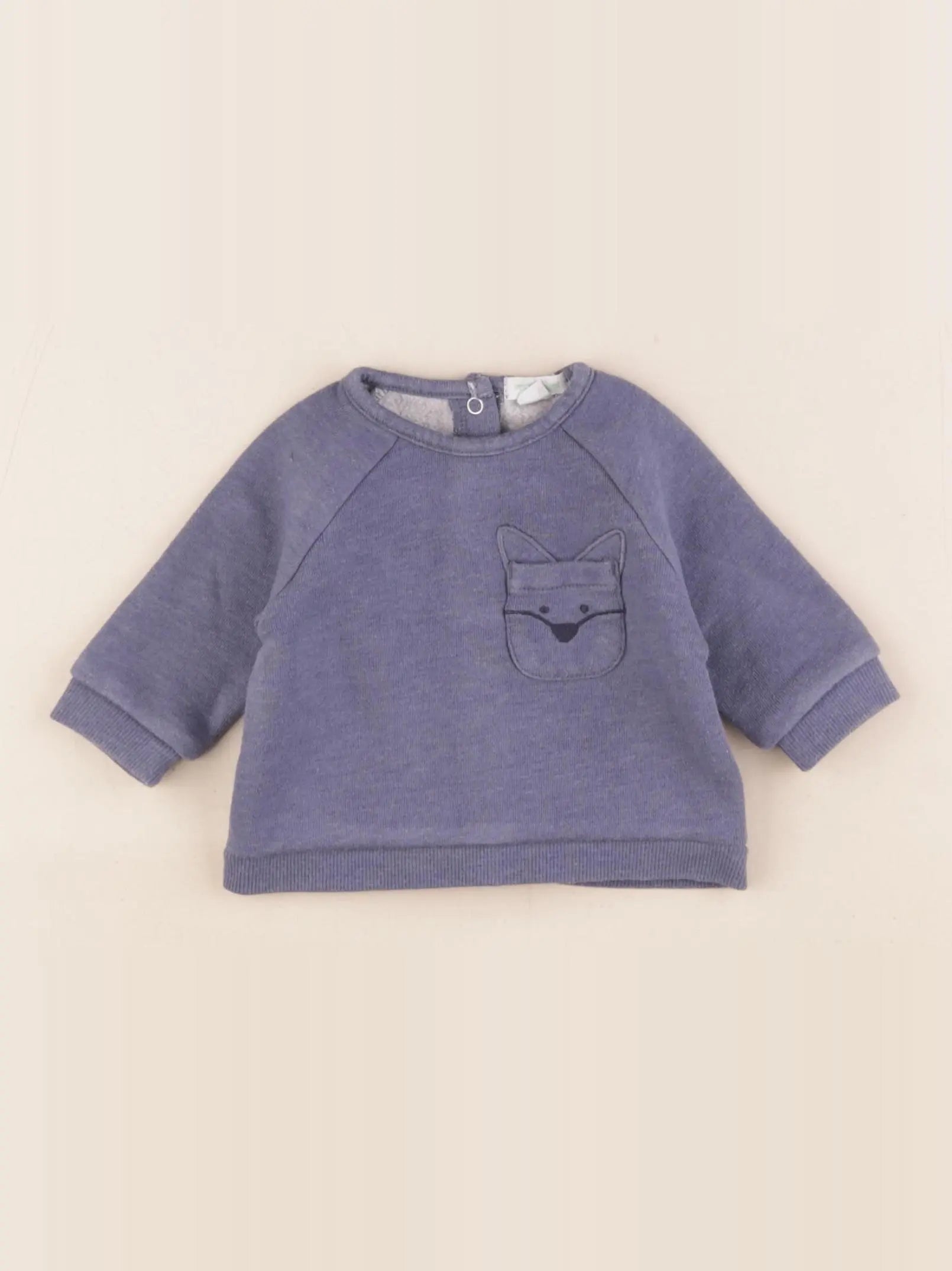 Vertbaudet - sweat bleu - 1 mois