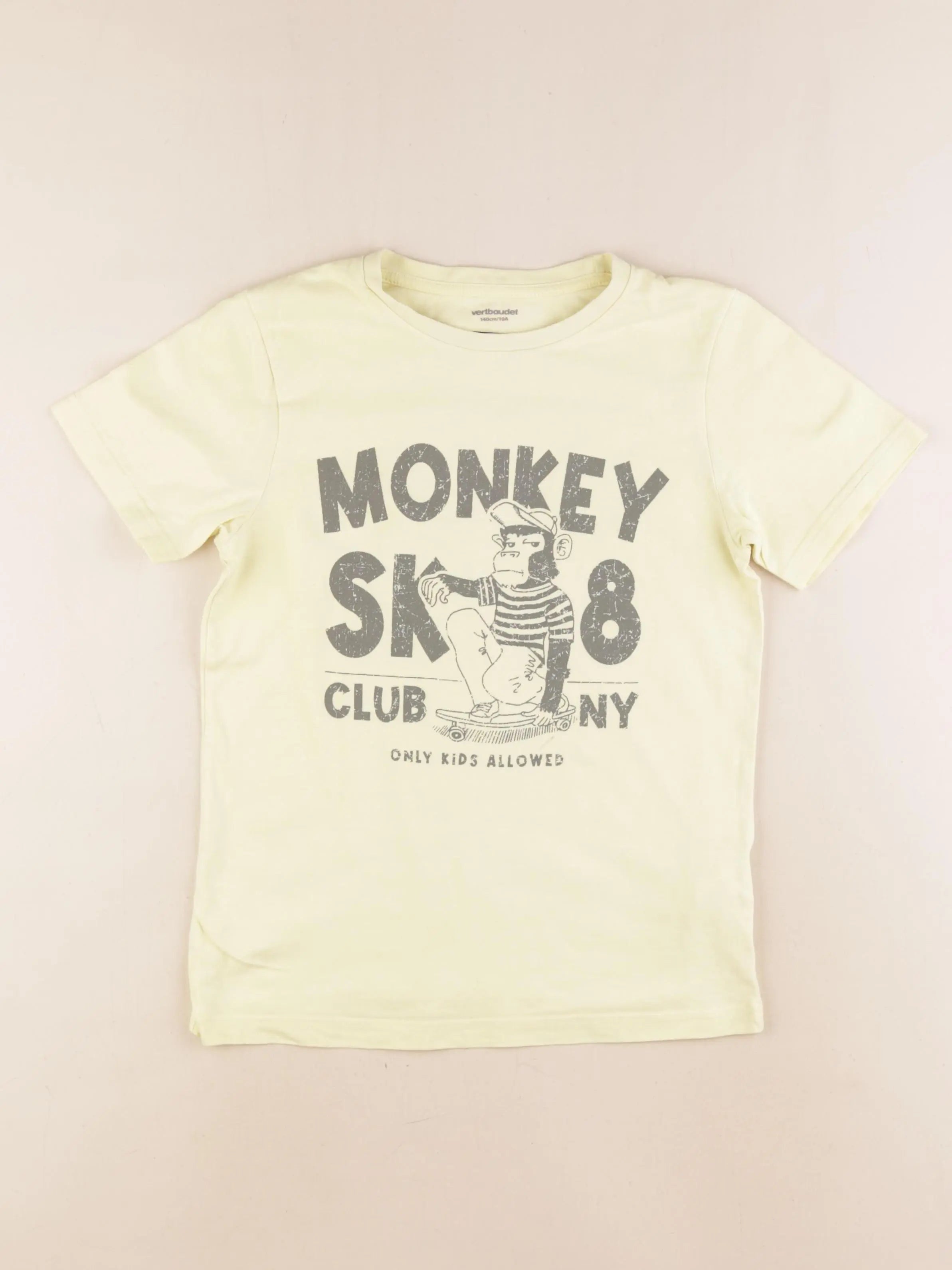 Vertbaudet - tee-shirt jaune - 10 ans