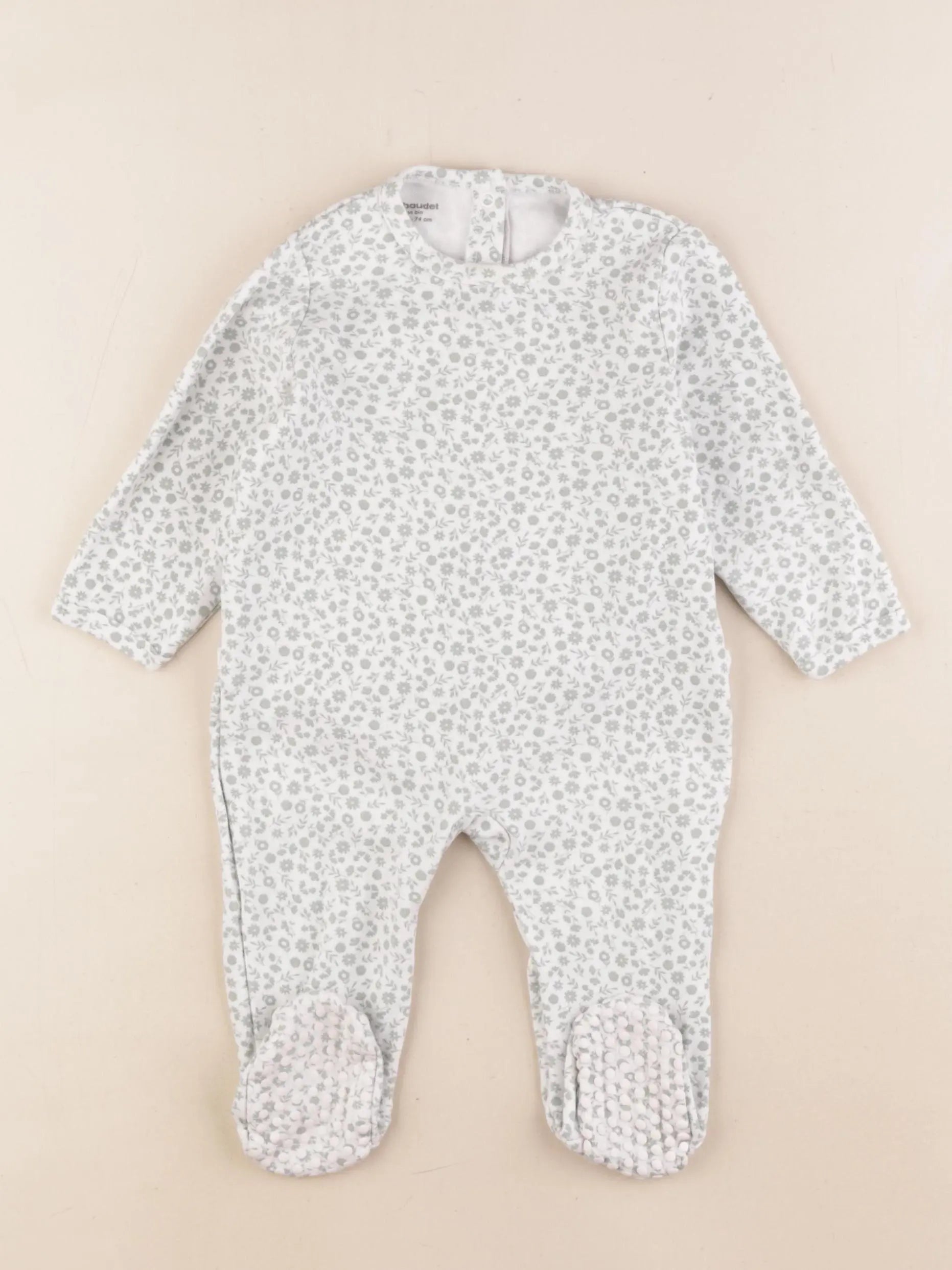 Vertbaudet - pyjama coton vert - 12 mois