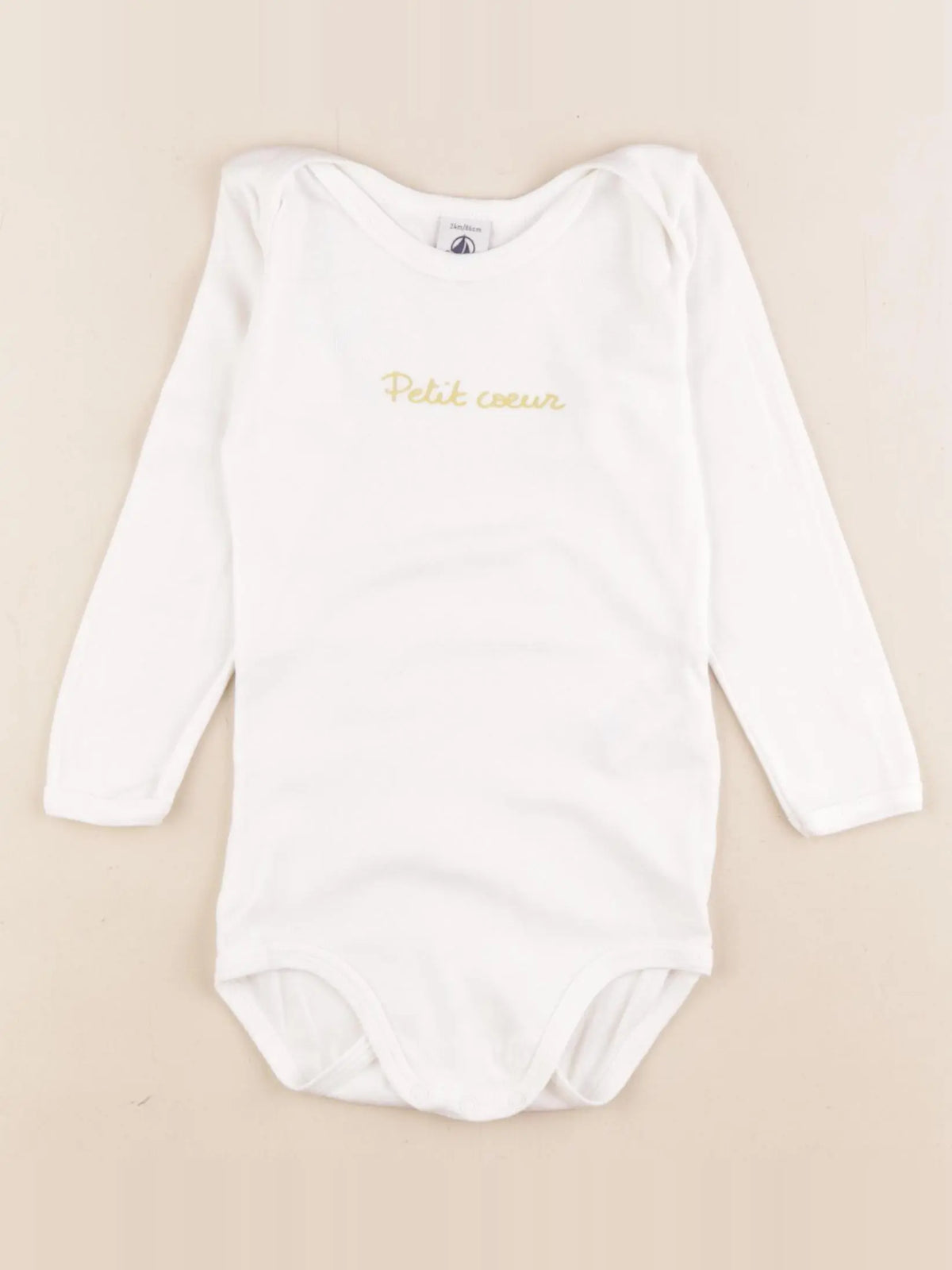 Petit Bateau - body blanc - 24 mois