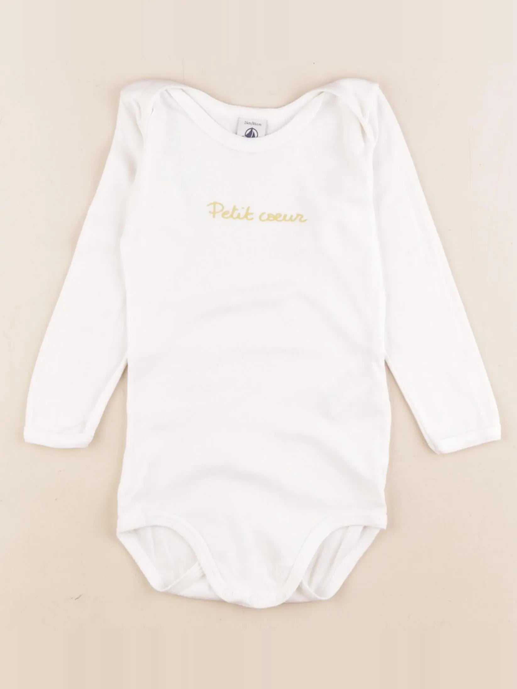 Petit Bateau - body blanc - 24 mois