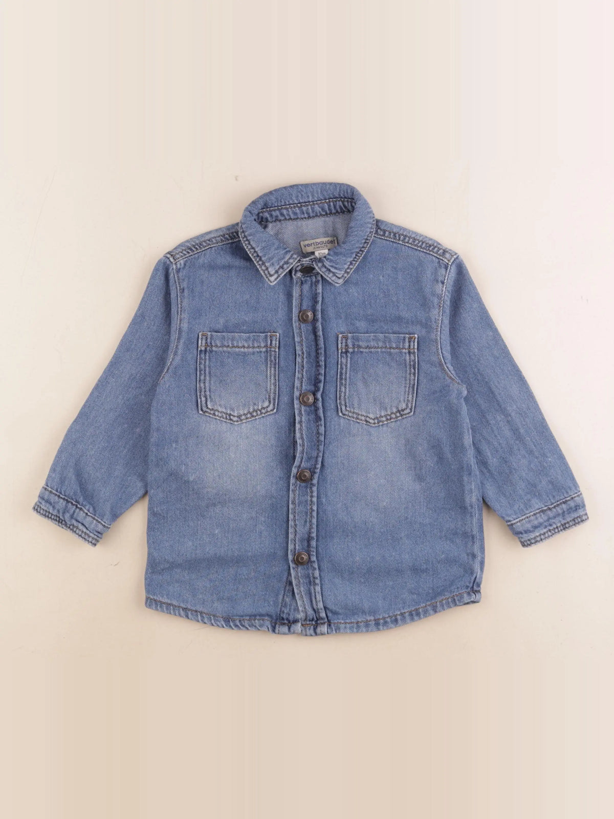Vertbaudet - chemise bleu - 3 ans
