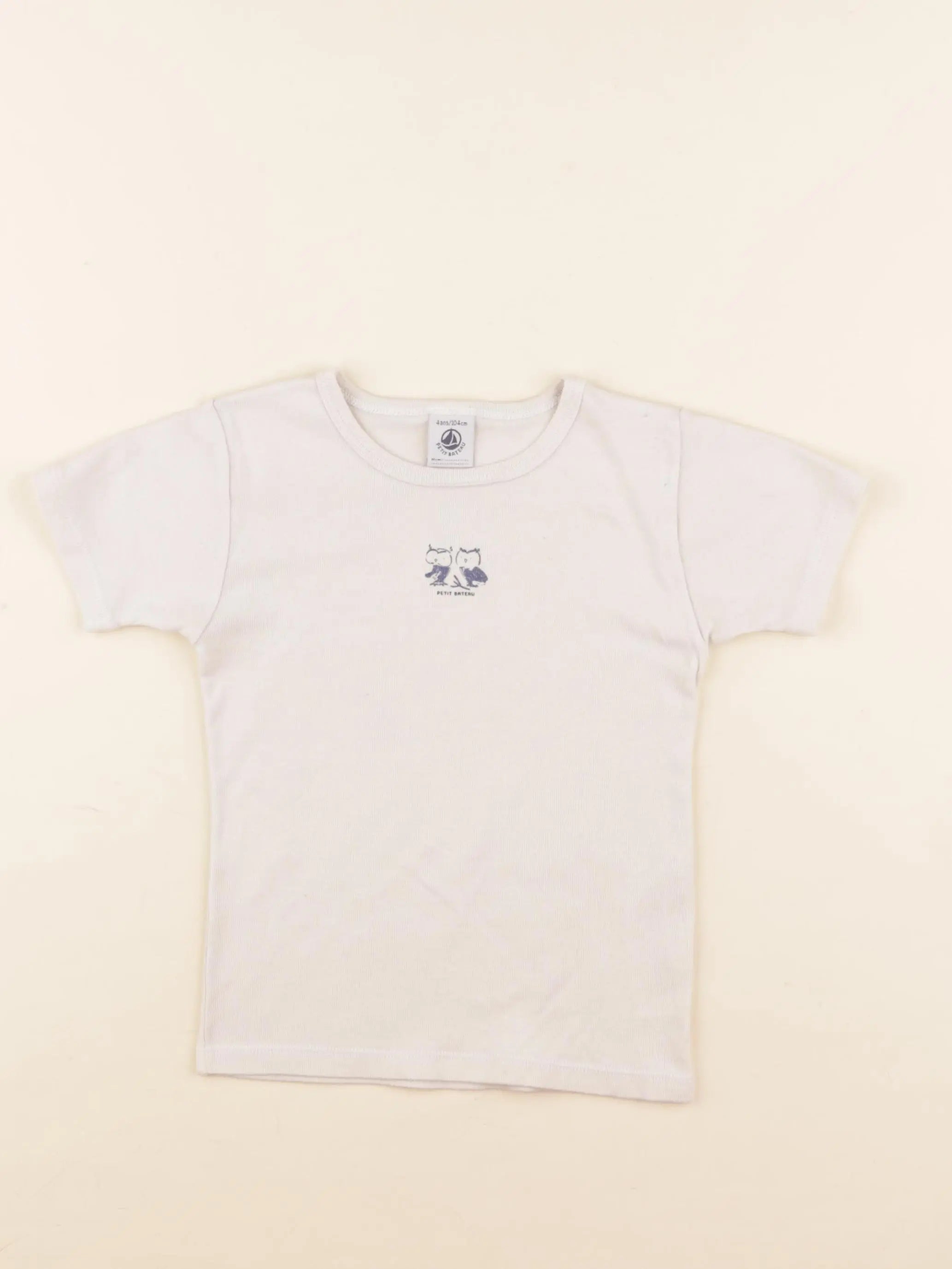 Petit Bateau - tee-shirt beige - 4 ans