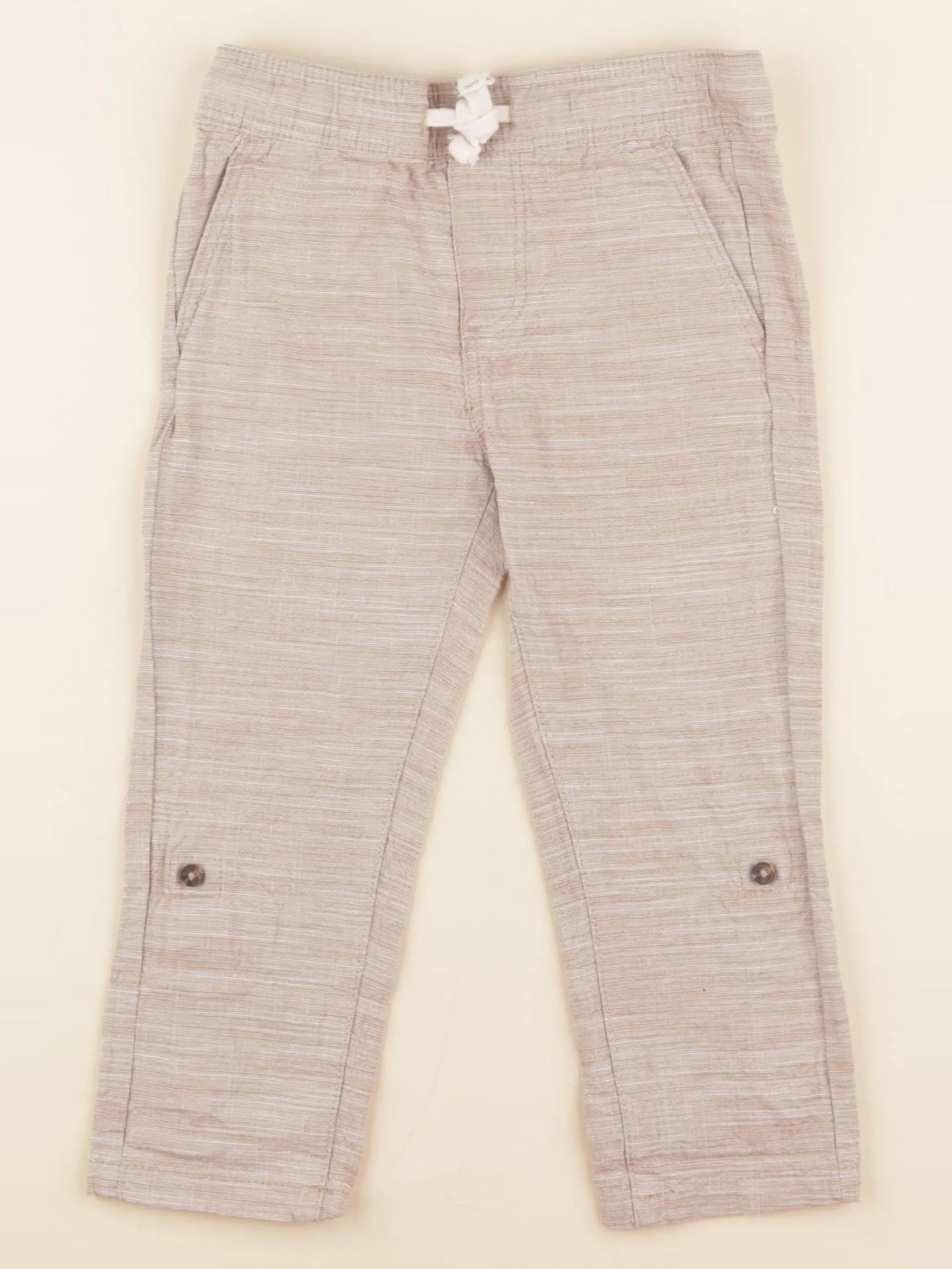 Vertbaudet - pantalon beige - 3 ans