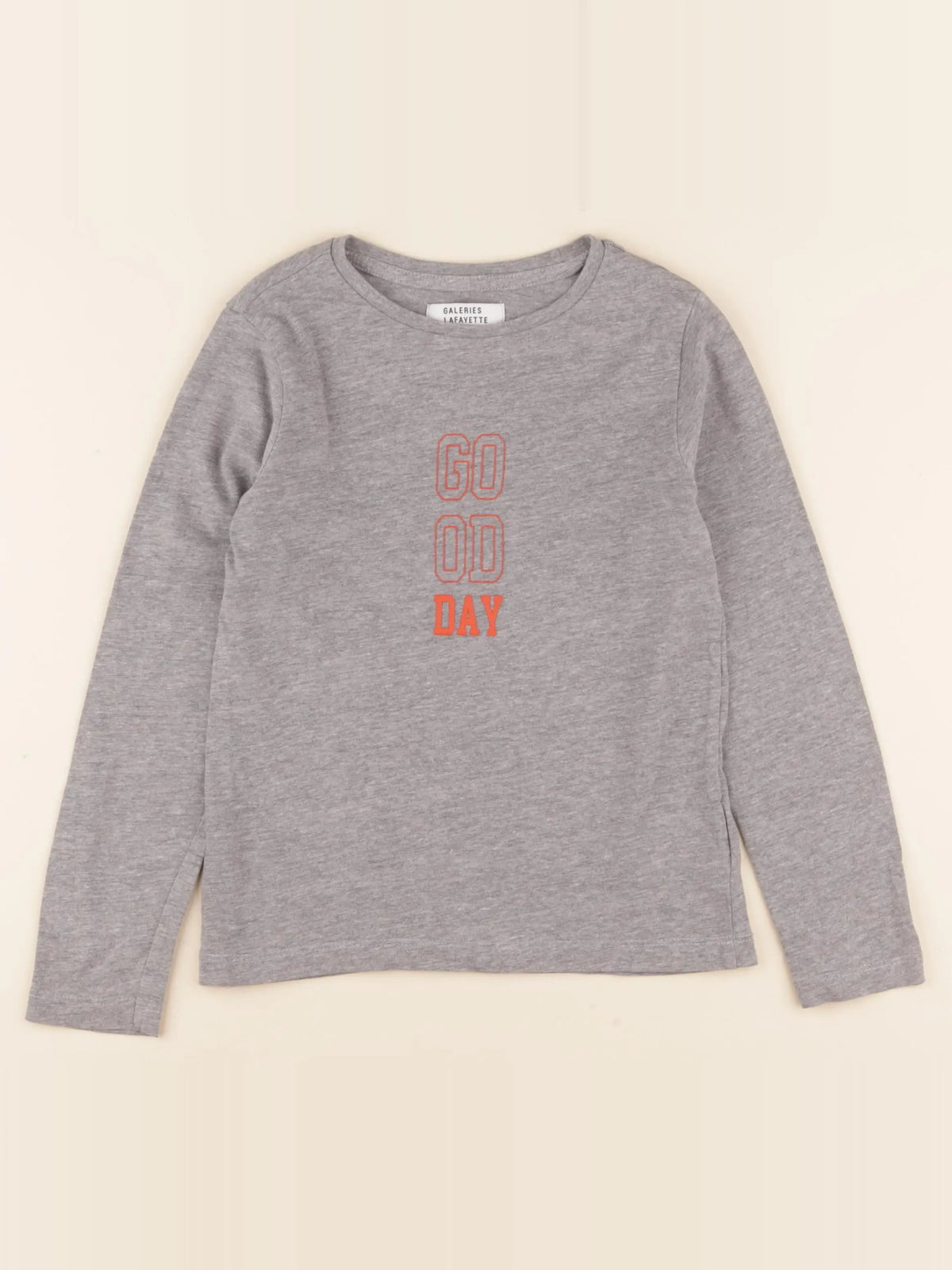 Galeries Lafayette - tee-shirt gris - 8 ans