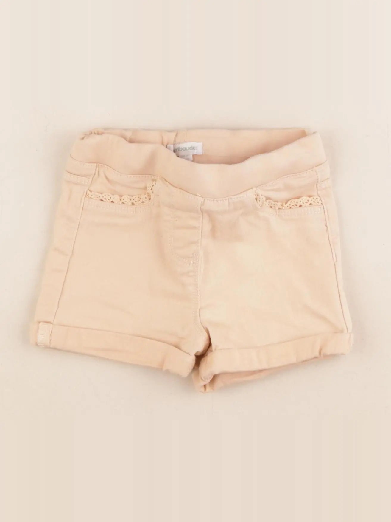 Vertbaudet - short orange - 4 ans