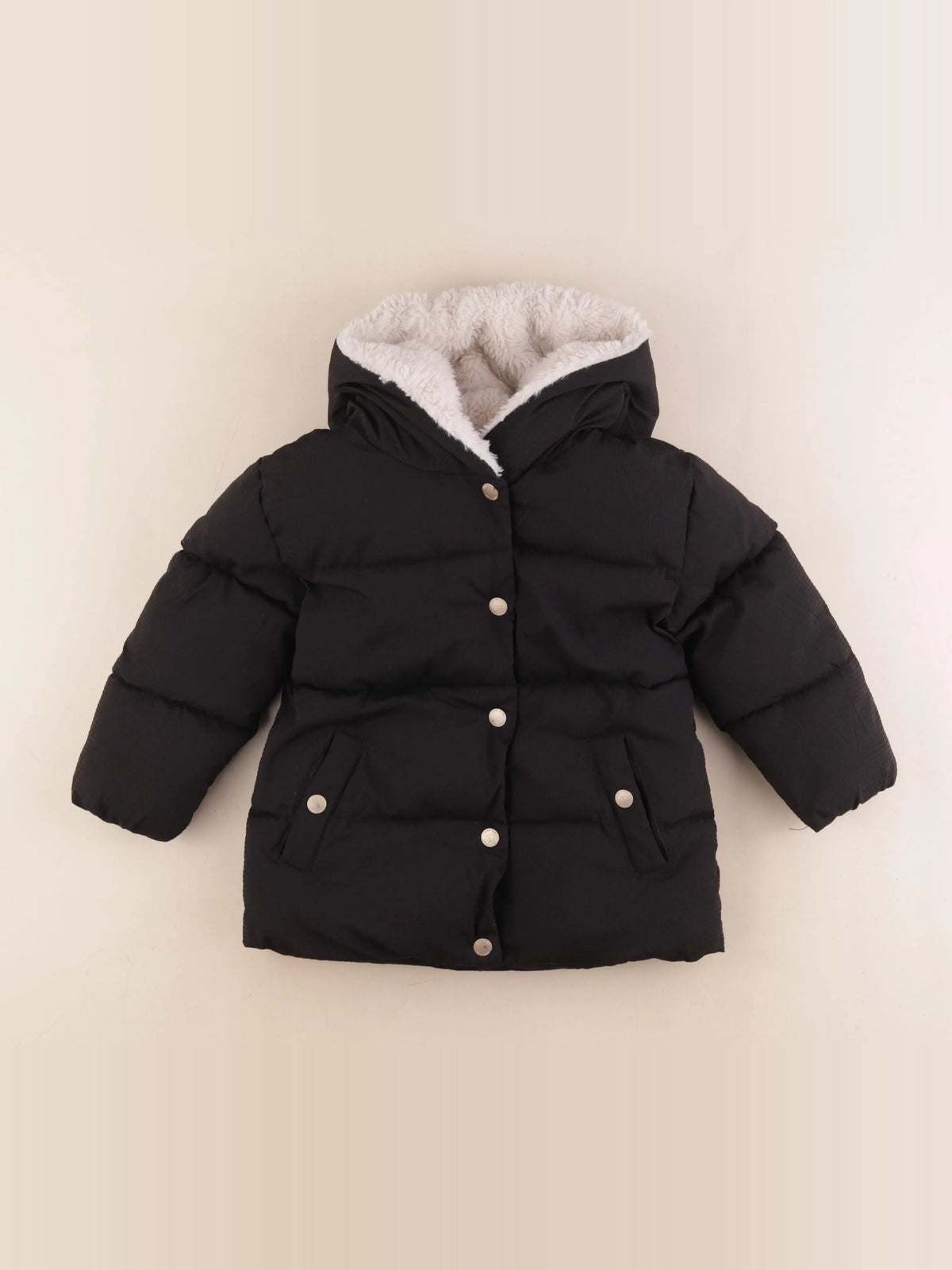 Mango - doudoune noir - 3/4 ans