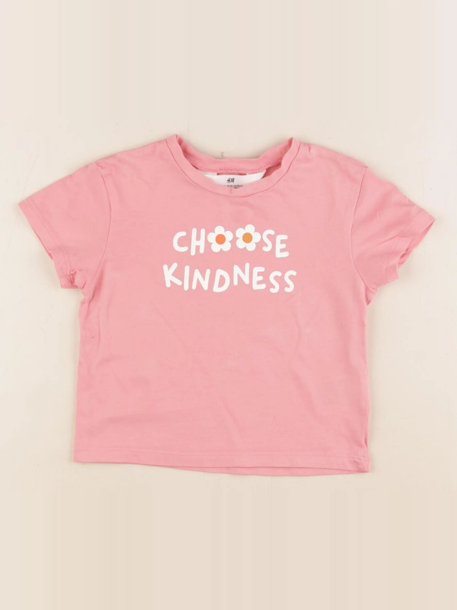 H&M - tee-shirt rose - 18/24 mois