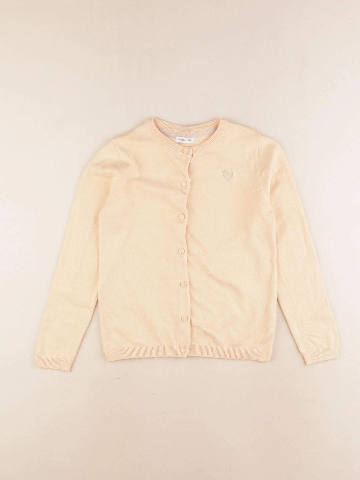 Vertbaudet - gilet orange - 8 ans