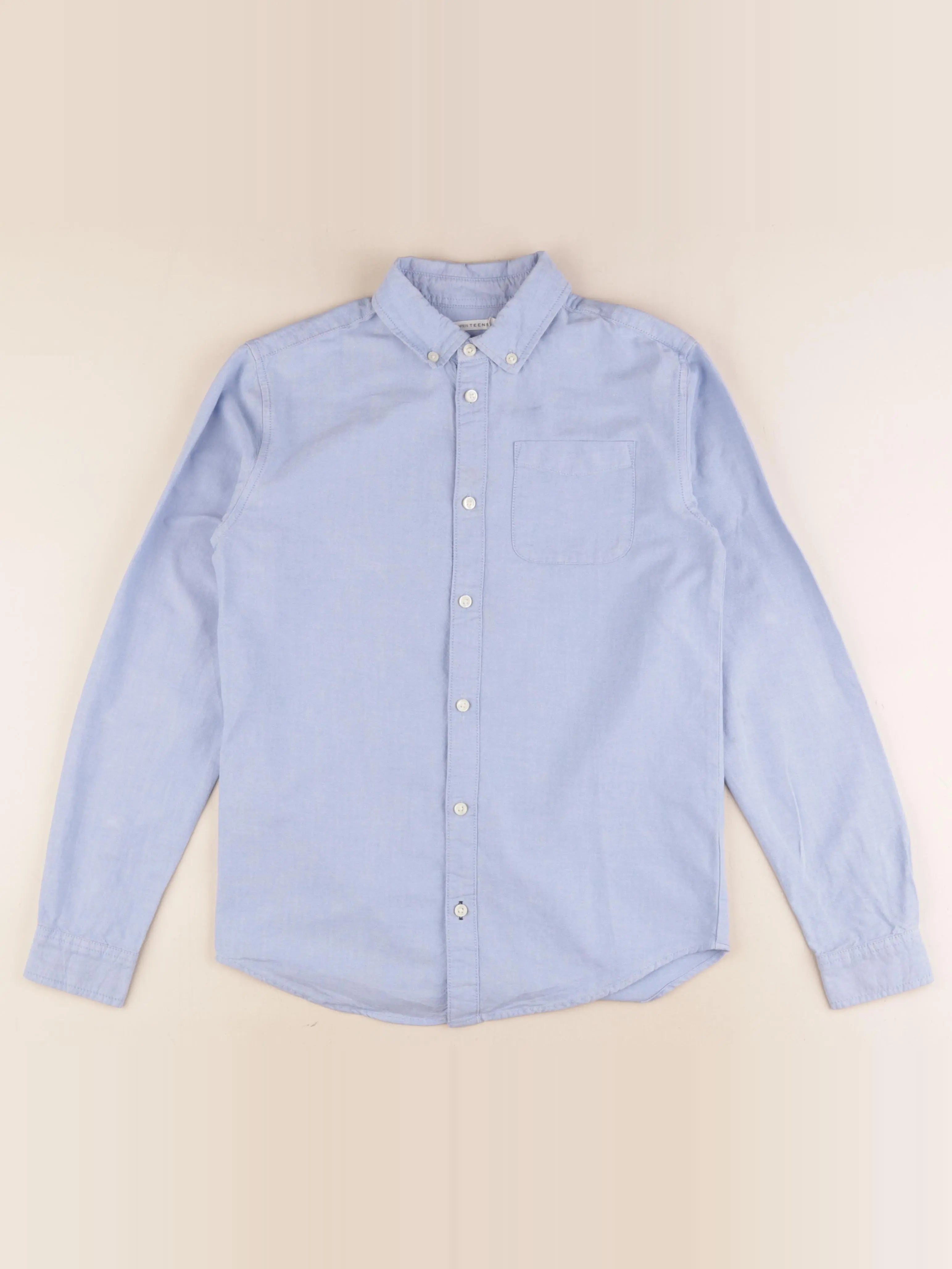 Monoprix - chemise bleu - 14 ans