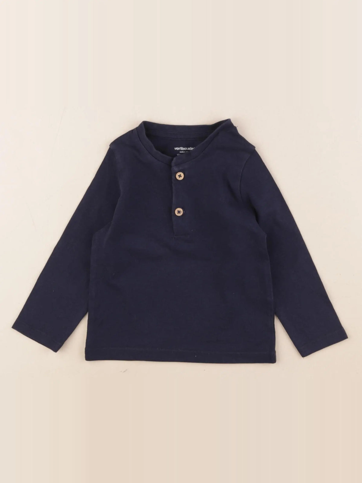 Vertbaudet - tee-shirt bleu - 12 mois