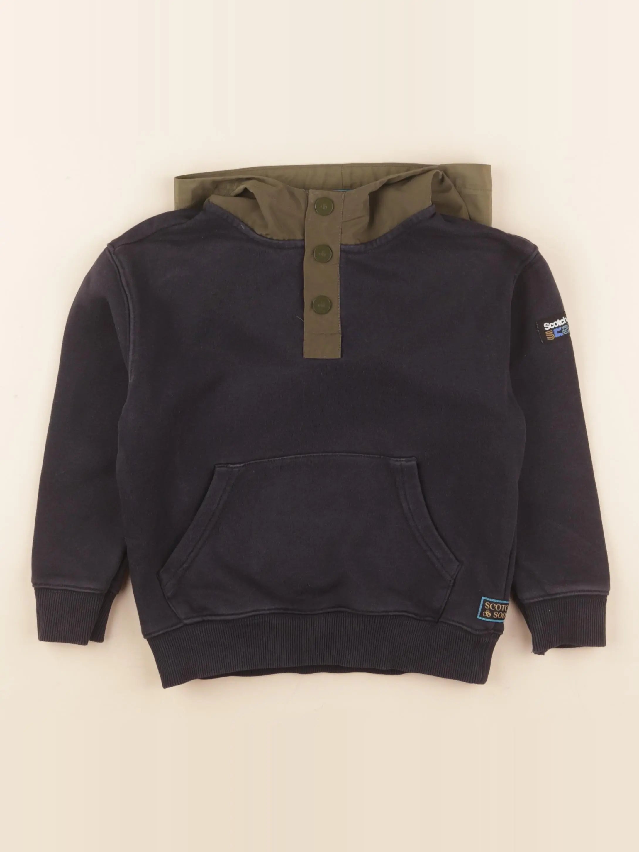 Scotch & Soda - sweat bleu, vert - 4 ans
