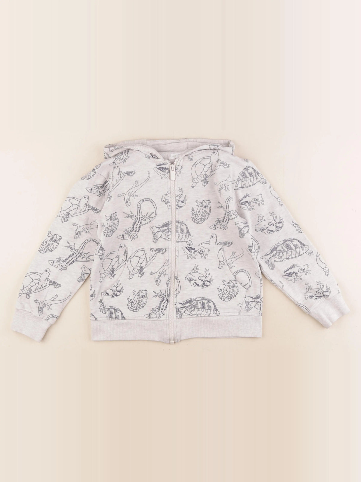 Vertbaudet - sweat gris - 8 ans