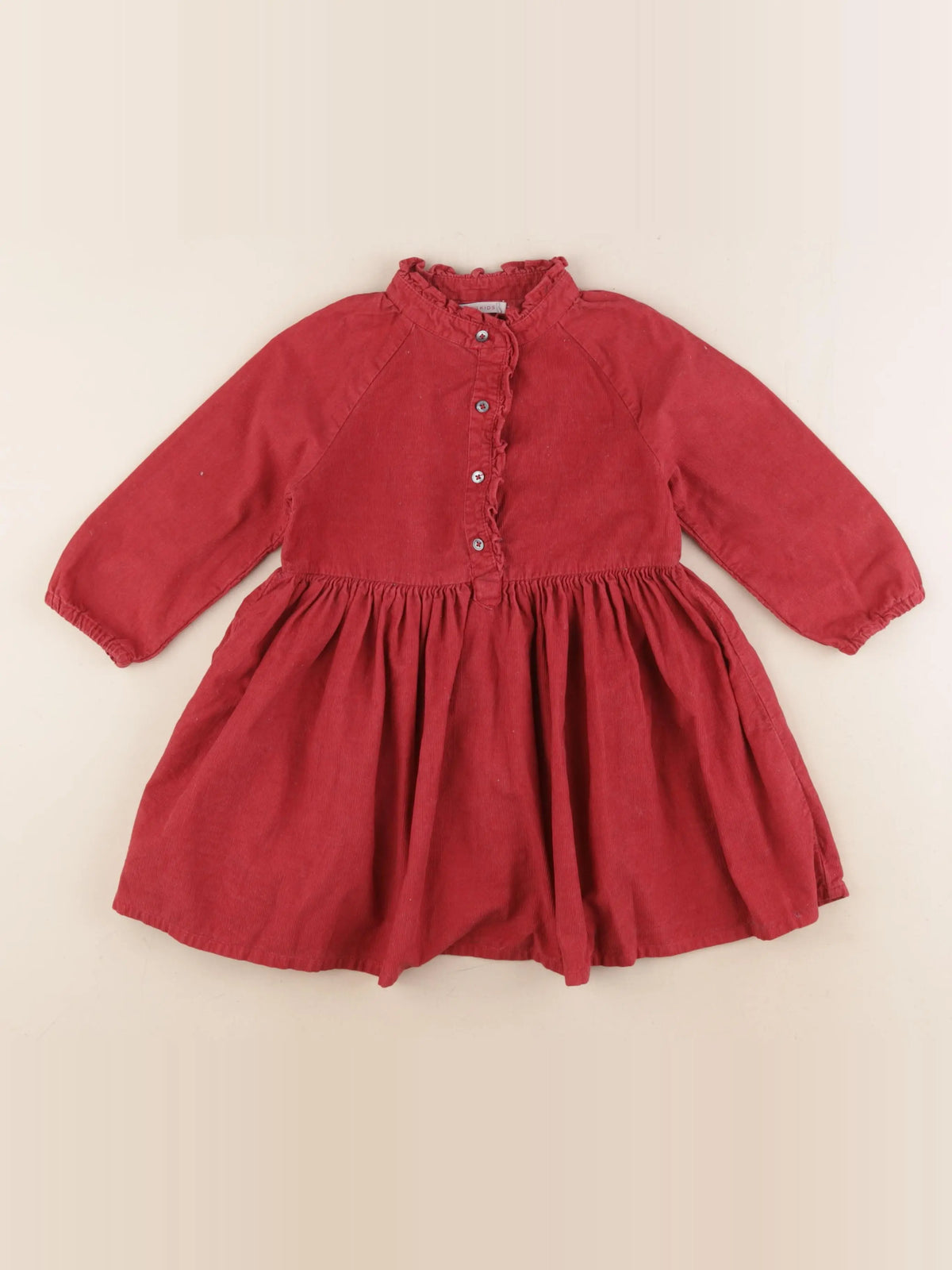 Monoprix - robe rouge - 3 ans