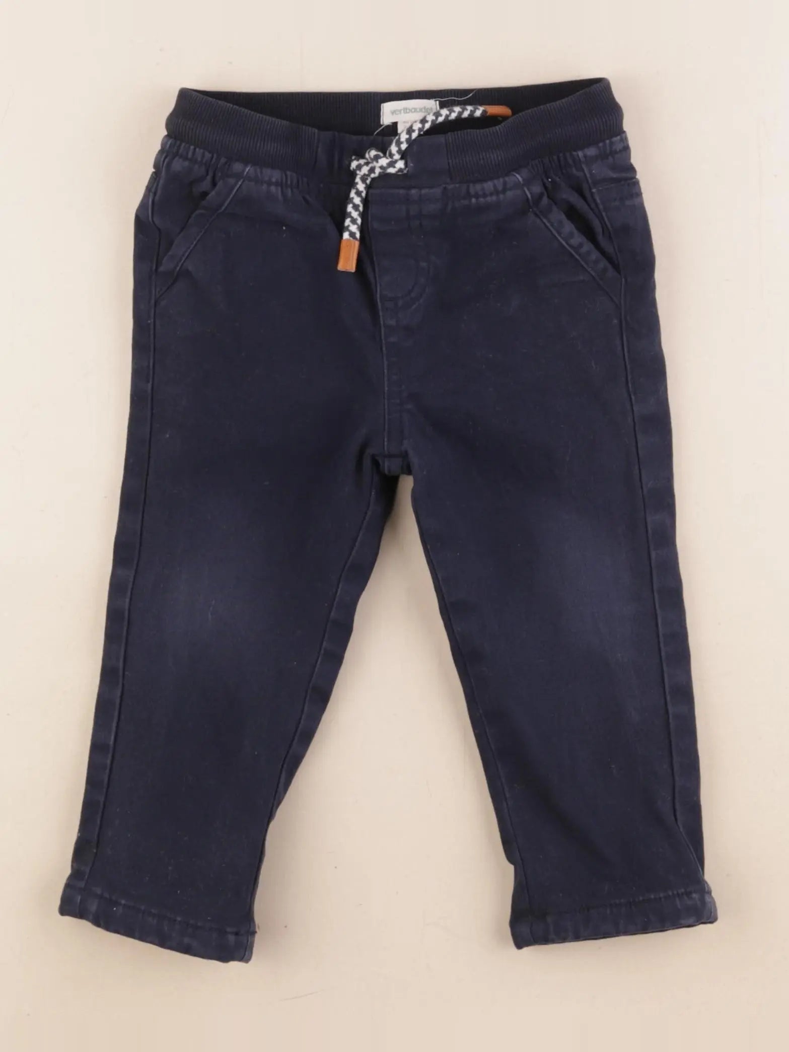 Vertbaudet - pantalon bleu - 24 mois