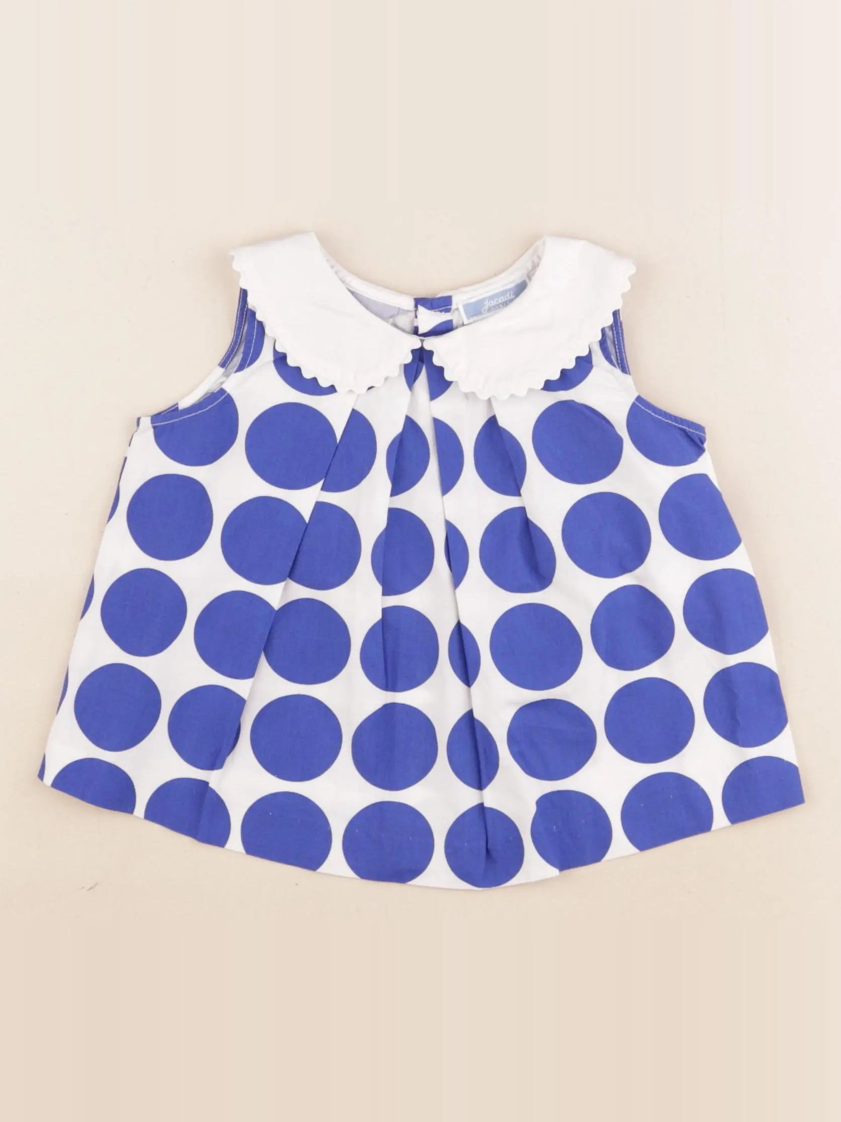 Jacadi - blouse bleu, blanc - 18 mois