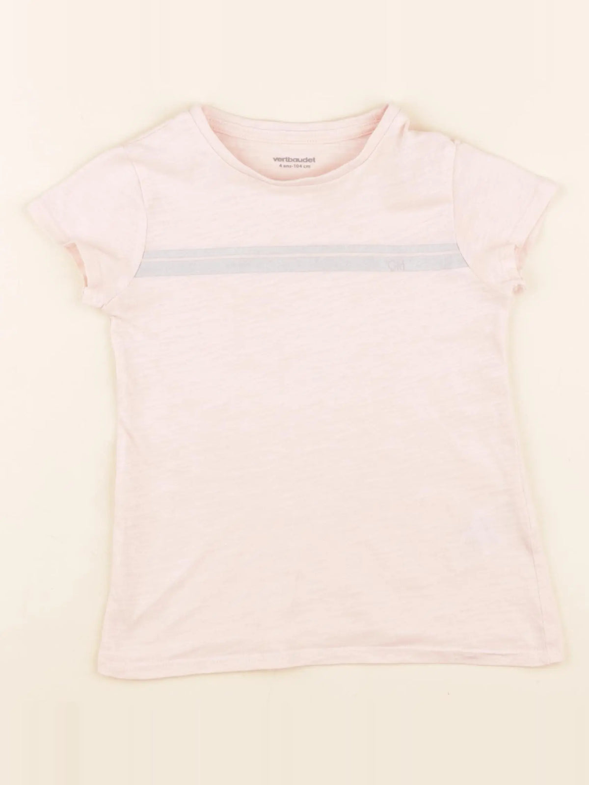 Vertbaudet - tee-shirt rose - 4 ans