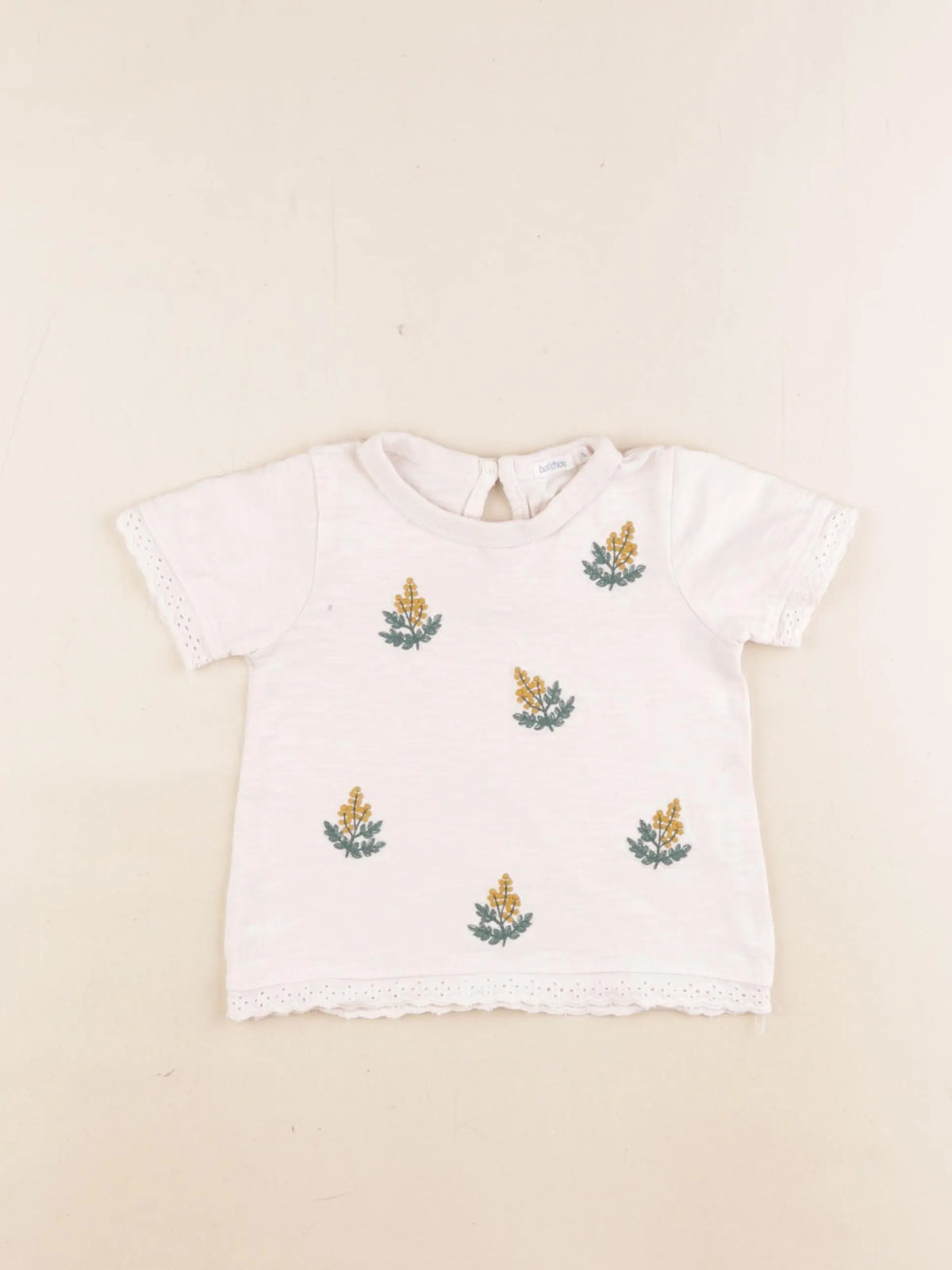 Boutchou - tee-shirt beige - 1 an