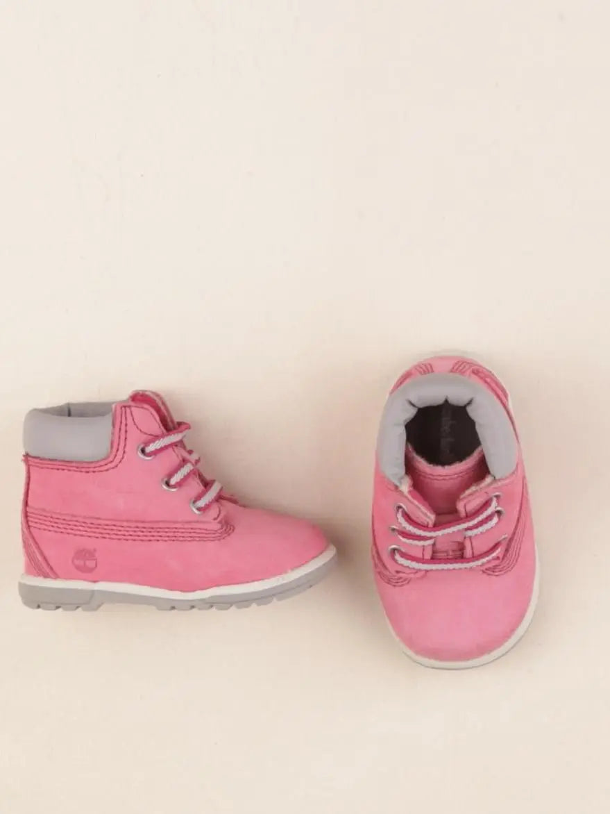 Timberland - bottillons rose - pointure 16
