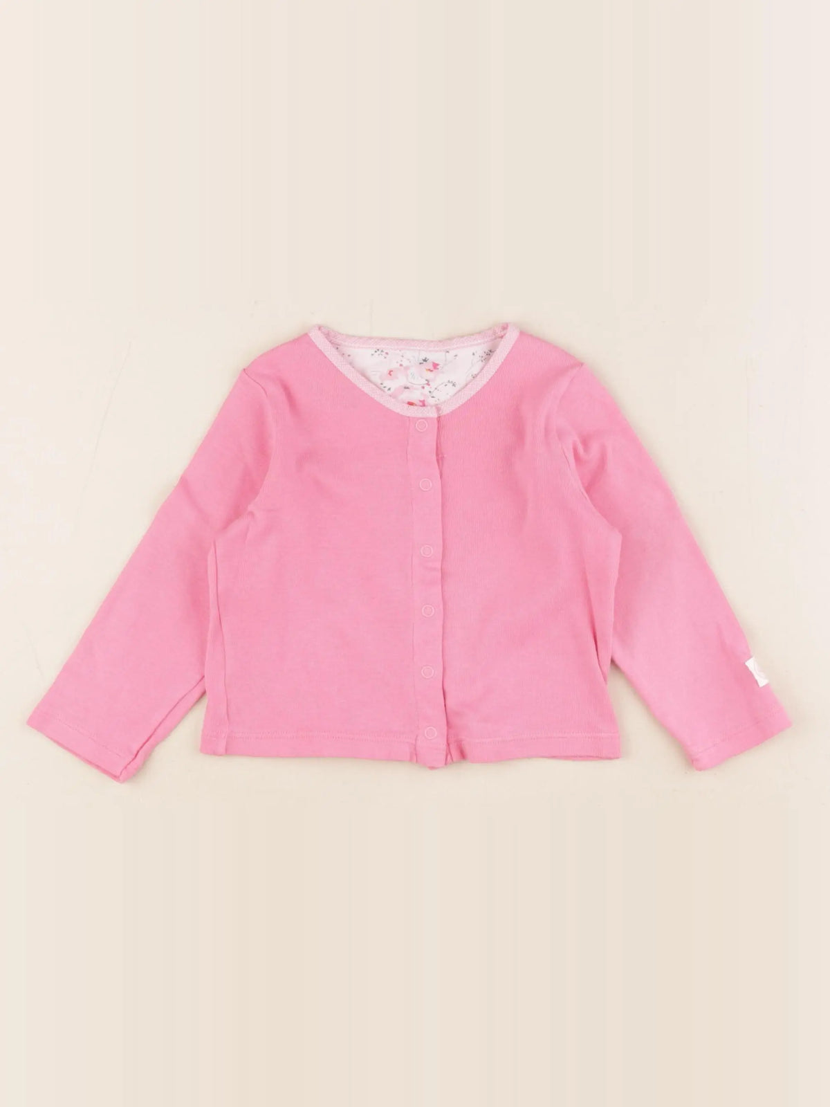 Petit Bateau - tee-shirt rose - 12 mois