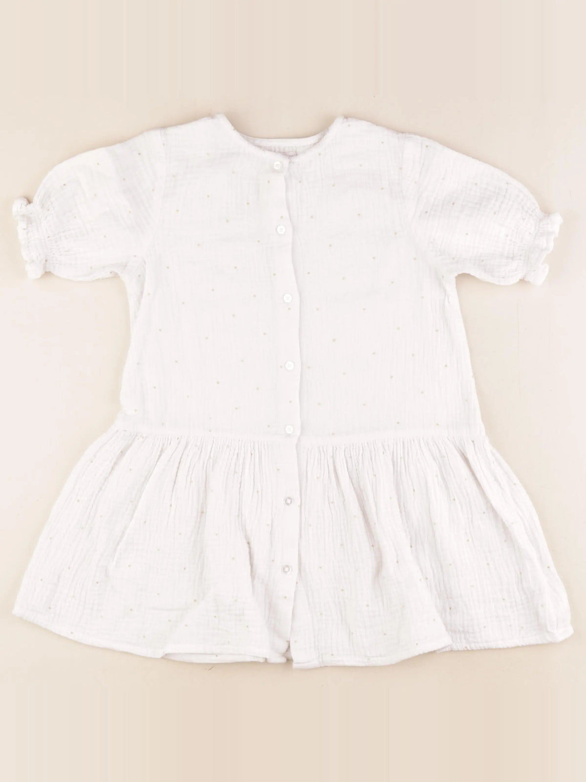 Vertbaudet - robe blanc - 6 ans