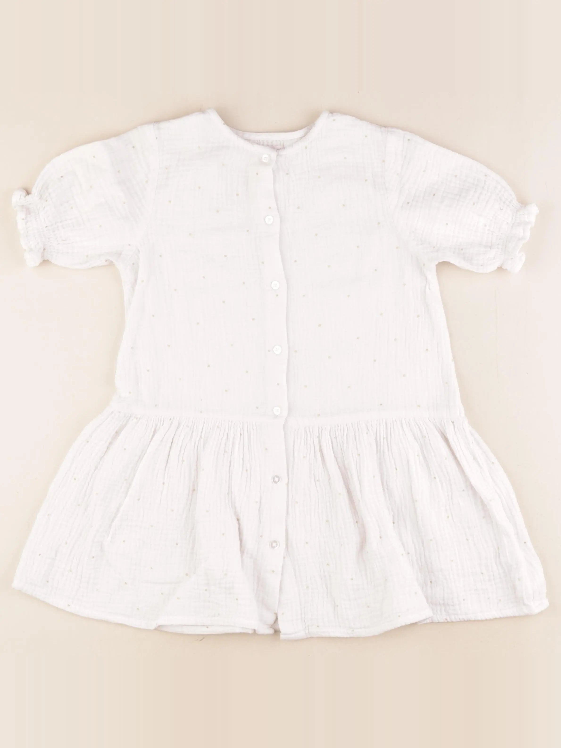 Vertbaudet - robe blanc - 6 ans