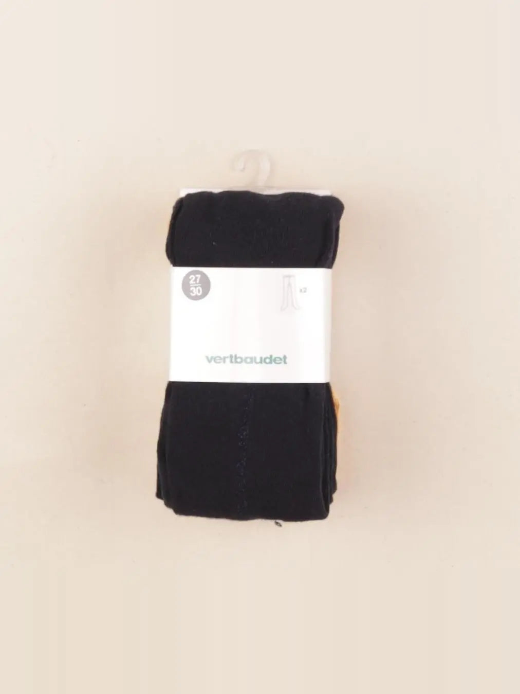 Vertbaudet - lot de 2 collants bleu, jaune - 5/7 ans