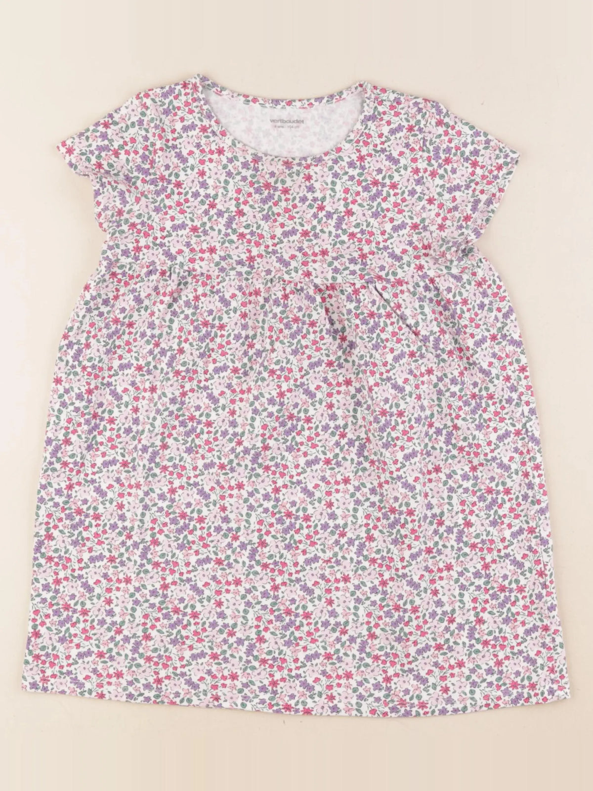 Vertbaudet - robe multicolore - 4 ans