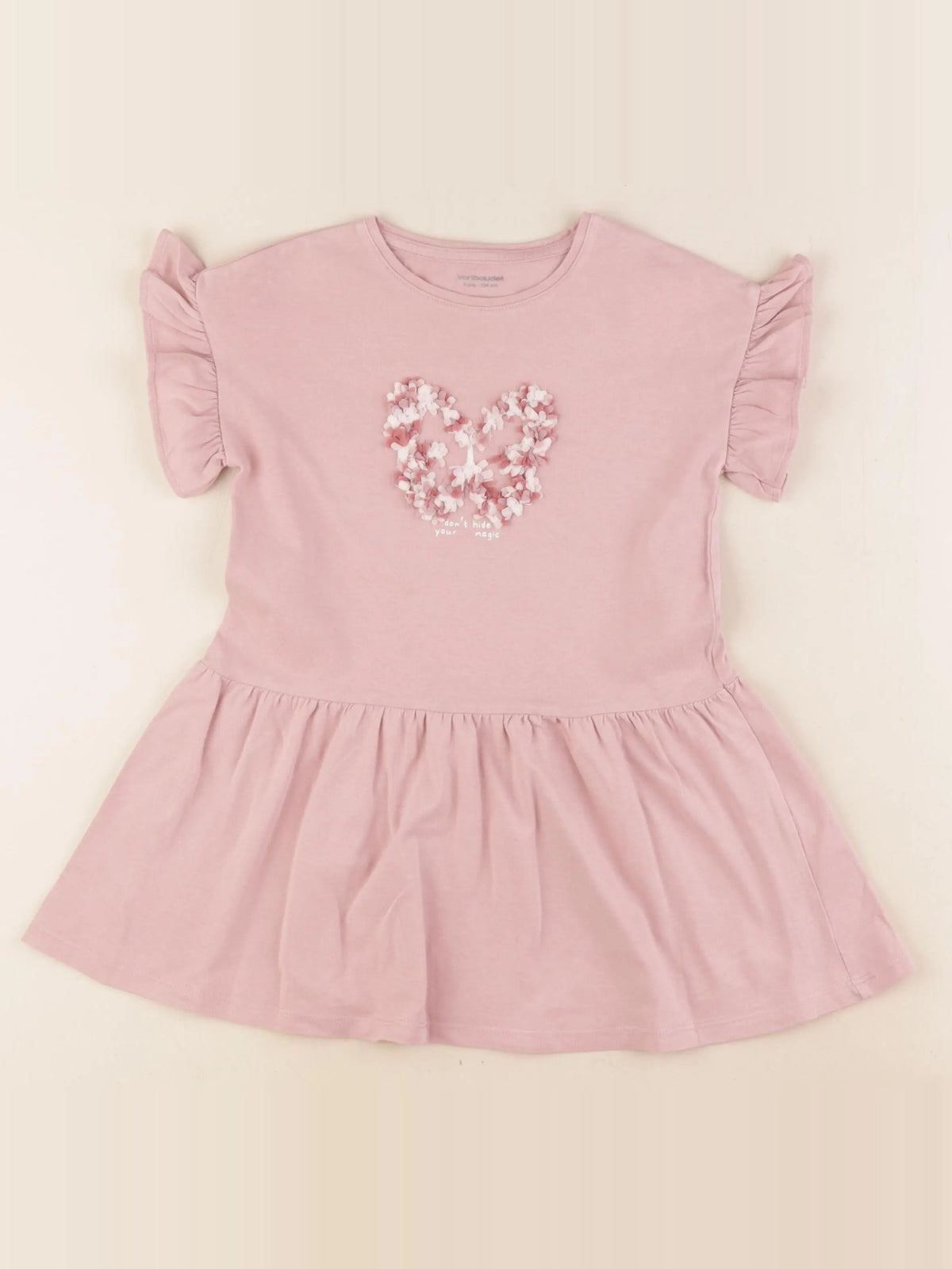 Vertbaudet - robe rose - 4 ans