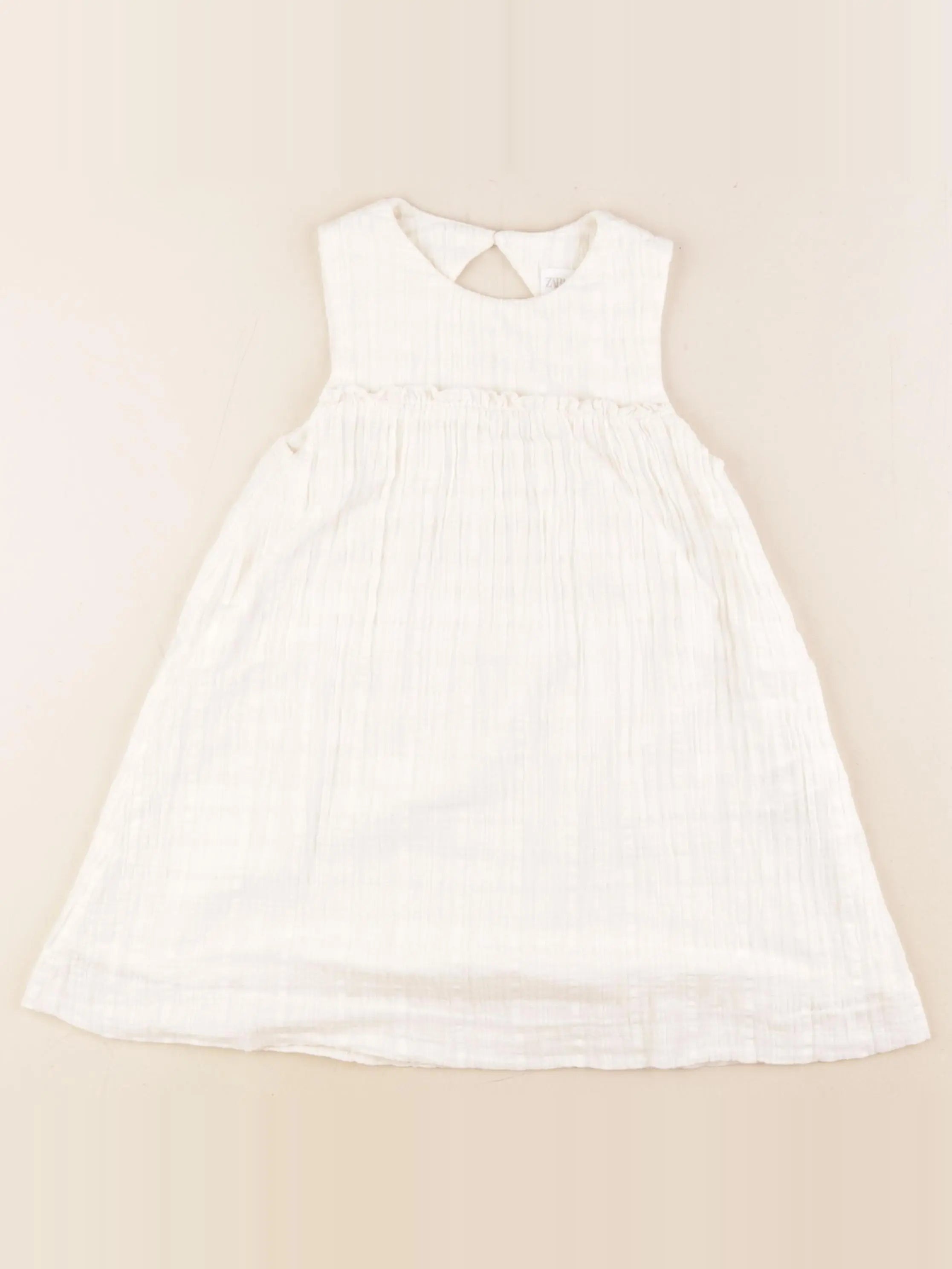 Zara - robe blanc - 3/4 ans