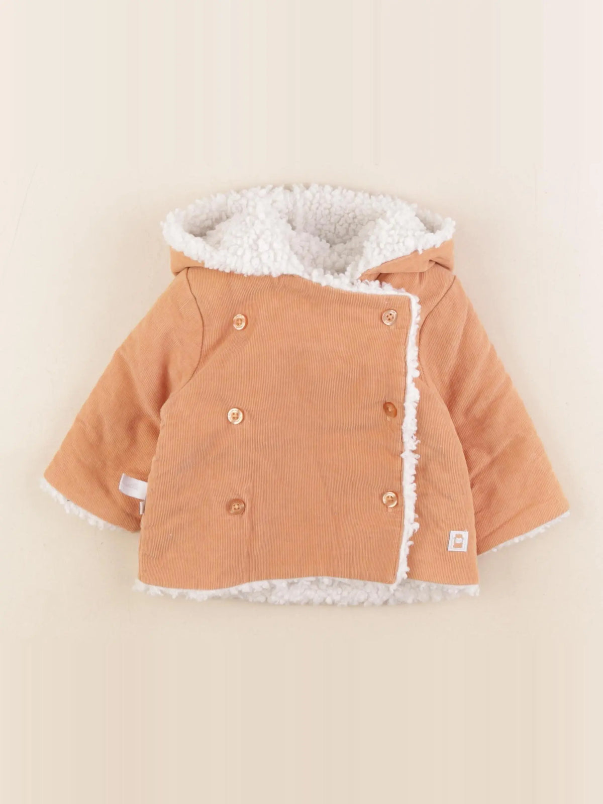 Cadet Rousselle - manteau orange - 3 mois
