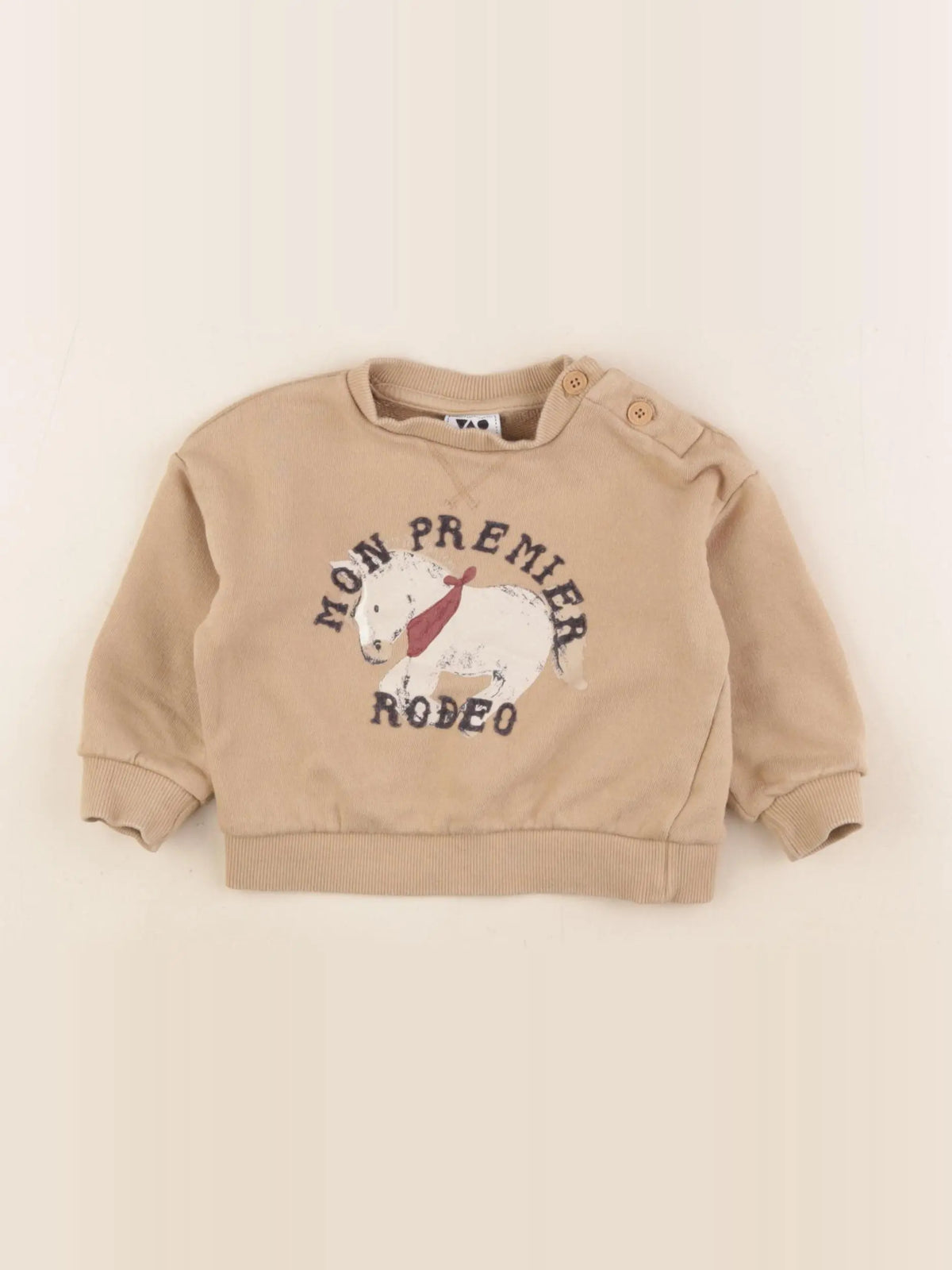 Tape à l'oeil - sweat beige - 9 mois