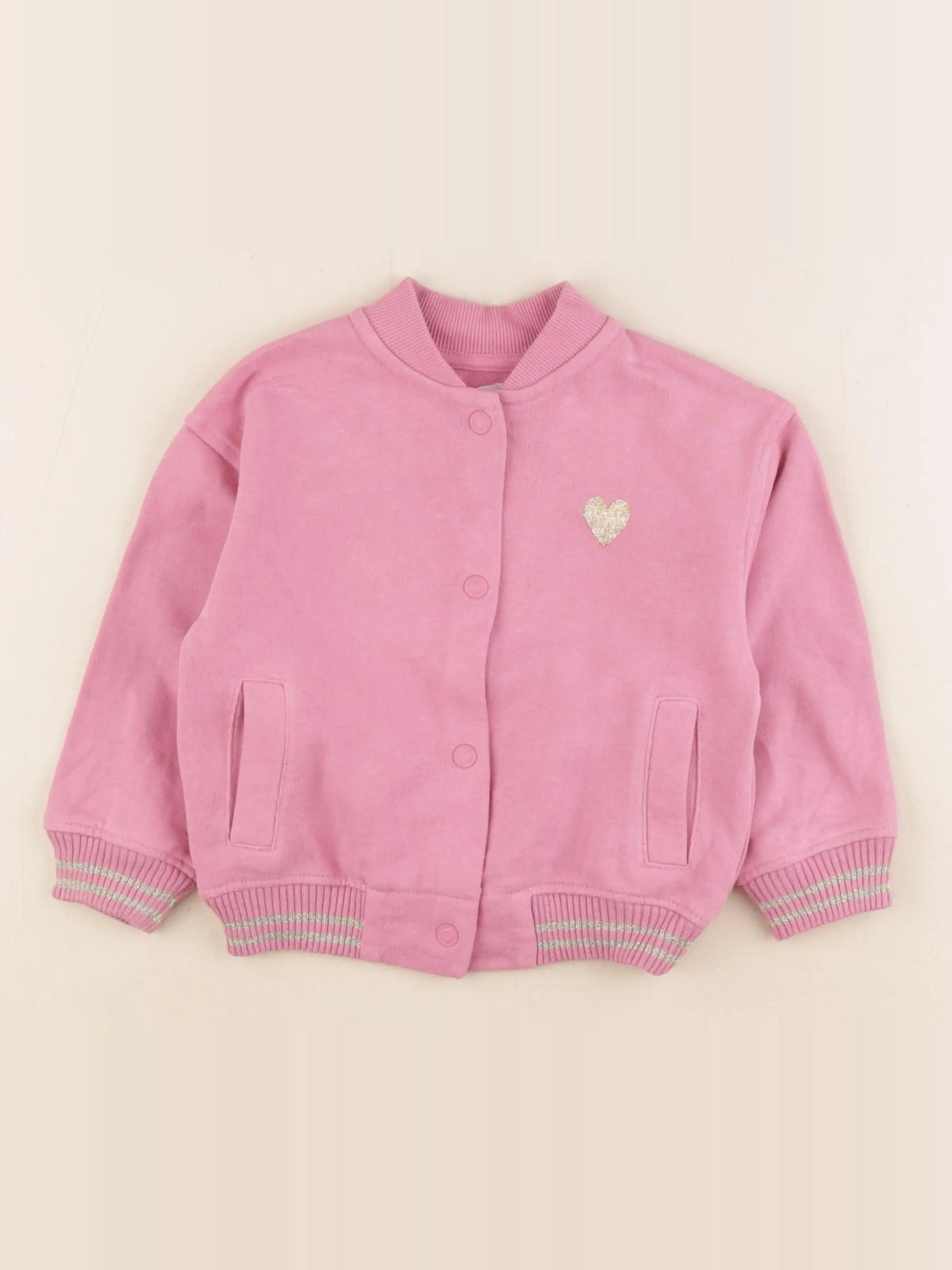 Vertbaudet - sweat rose - 3 ans