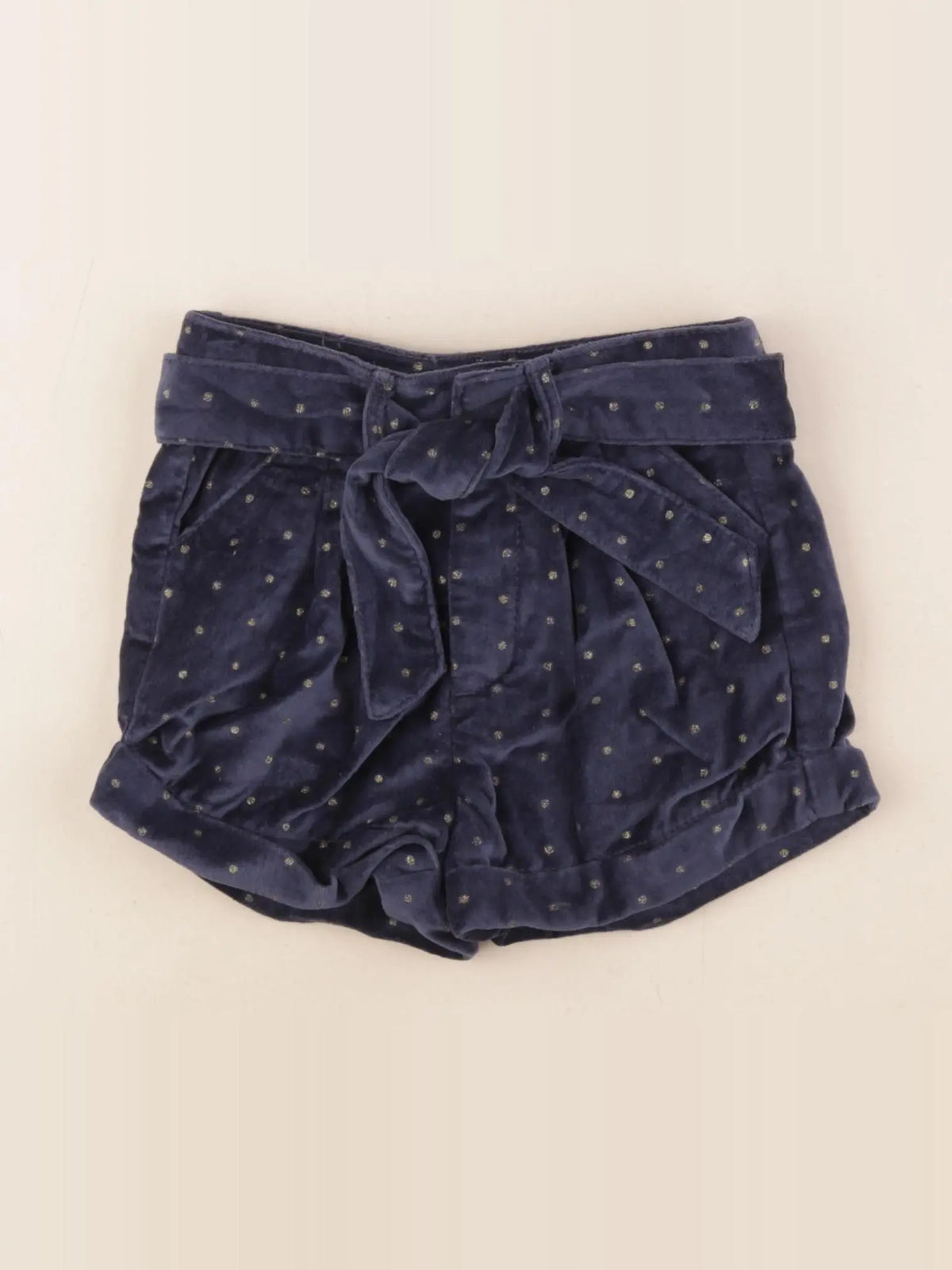 Vertbaudet - short bleu, or - 3 ans