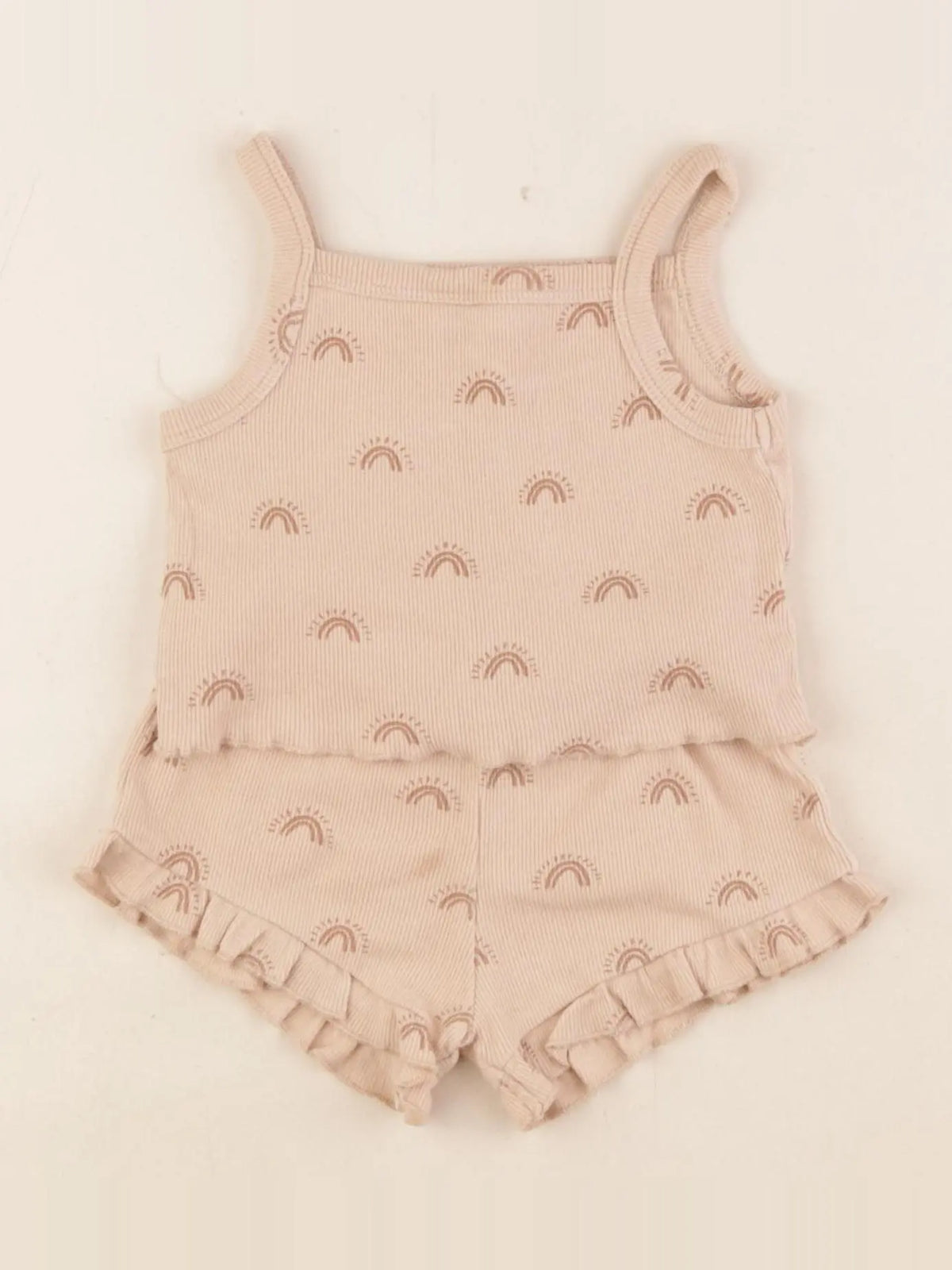 Quincy Mae - pyjama coton marron - 12/18 mois