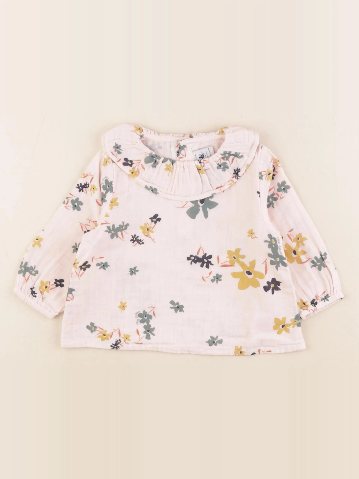 Petit Bateau - blouse rose - 12 mois