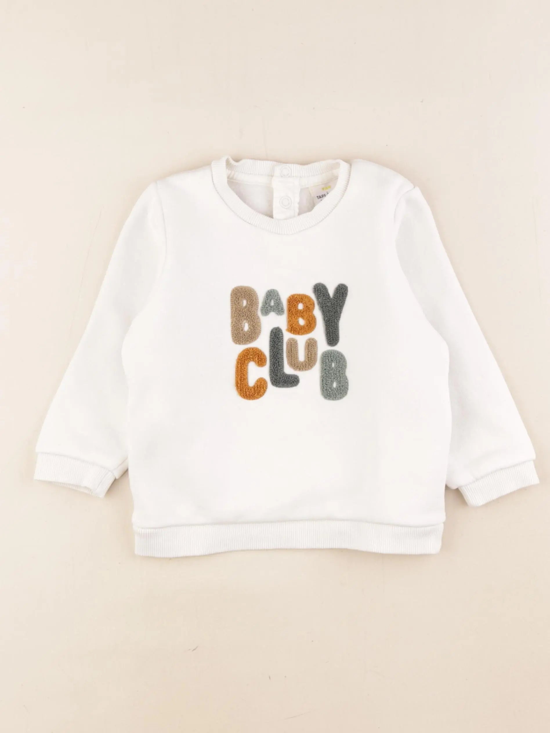 Tape à l'oeil - sweat blanc - 24 mois