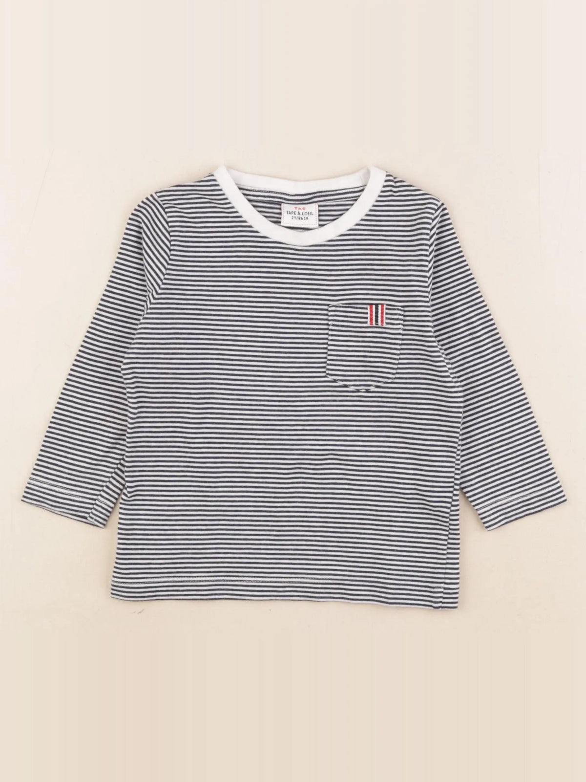 Tape à l'oeil - tee-shirt bleu, blanc - 2 ans