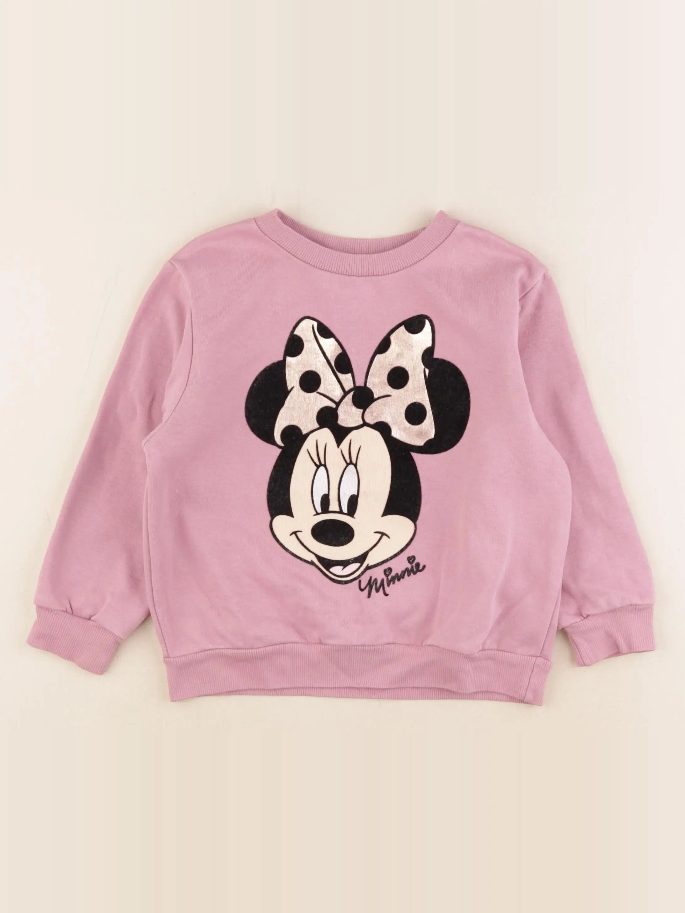H&M - sweat violet - 2/4 ans