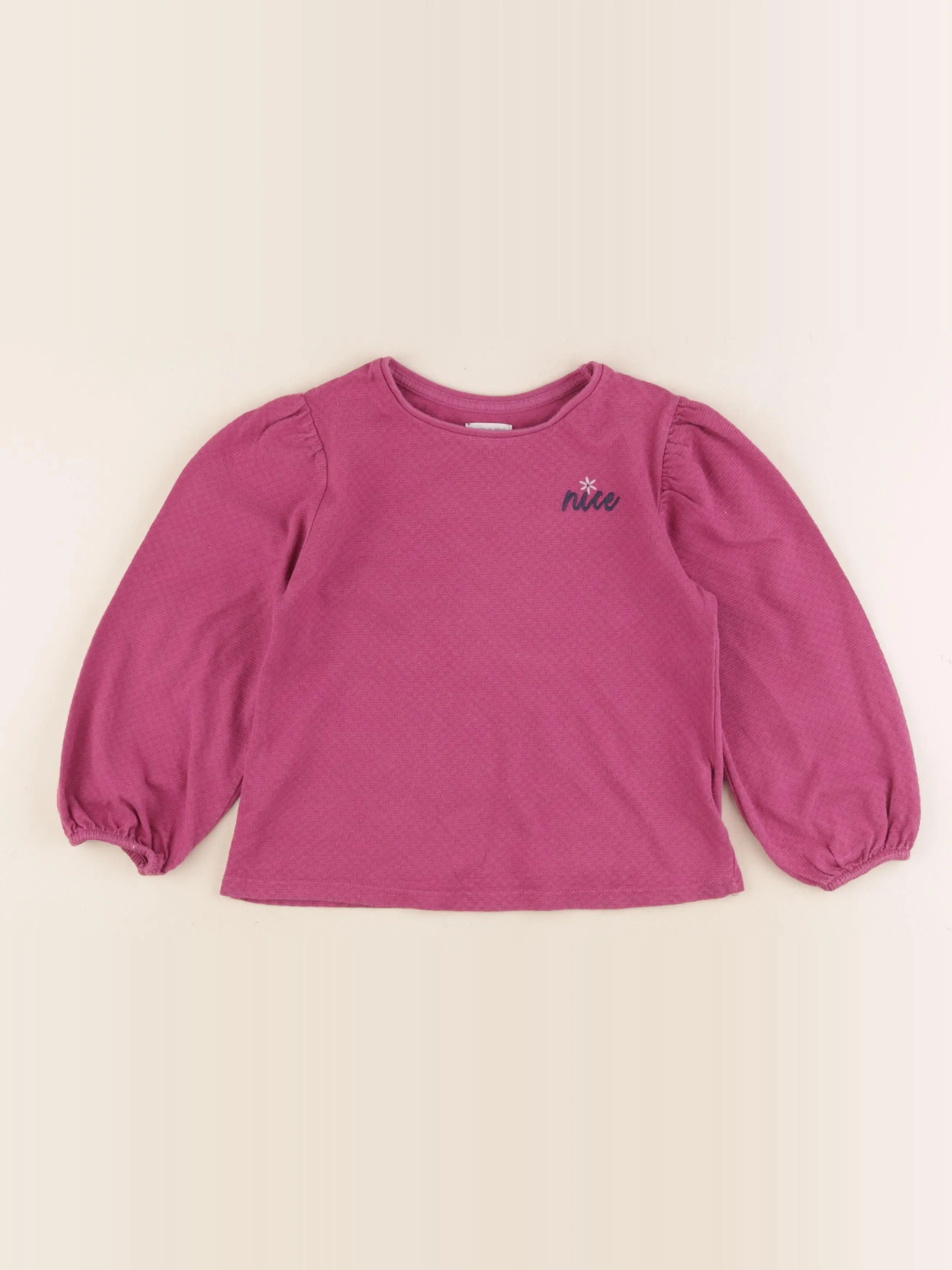 Vertbaudet - tee-shirt violet - 6 ans