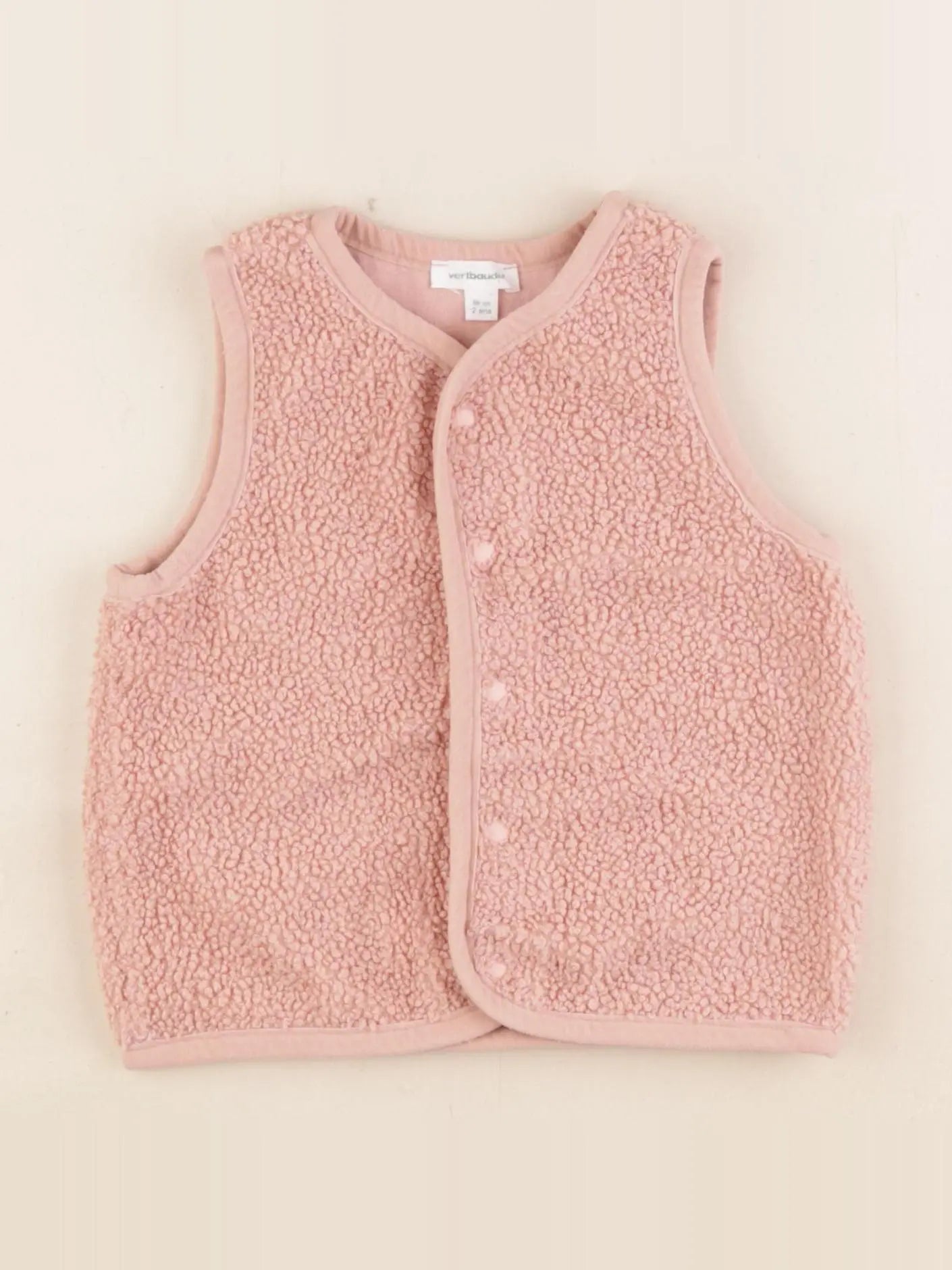 Vertbaudet - gilet rose - 24 mois