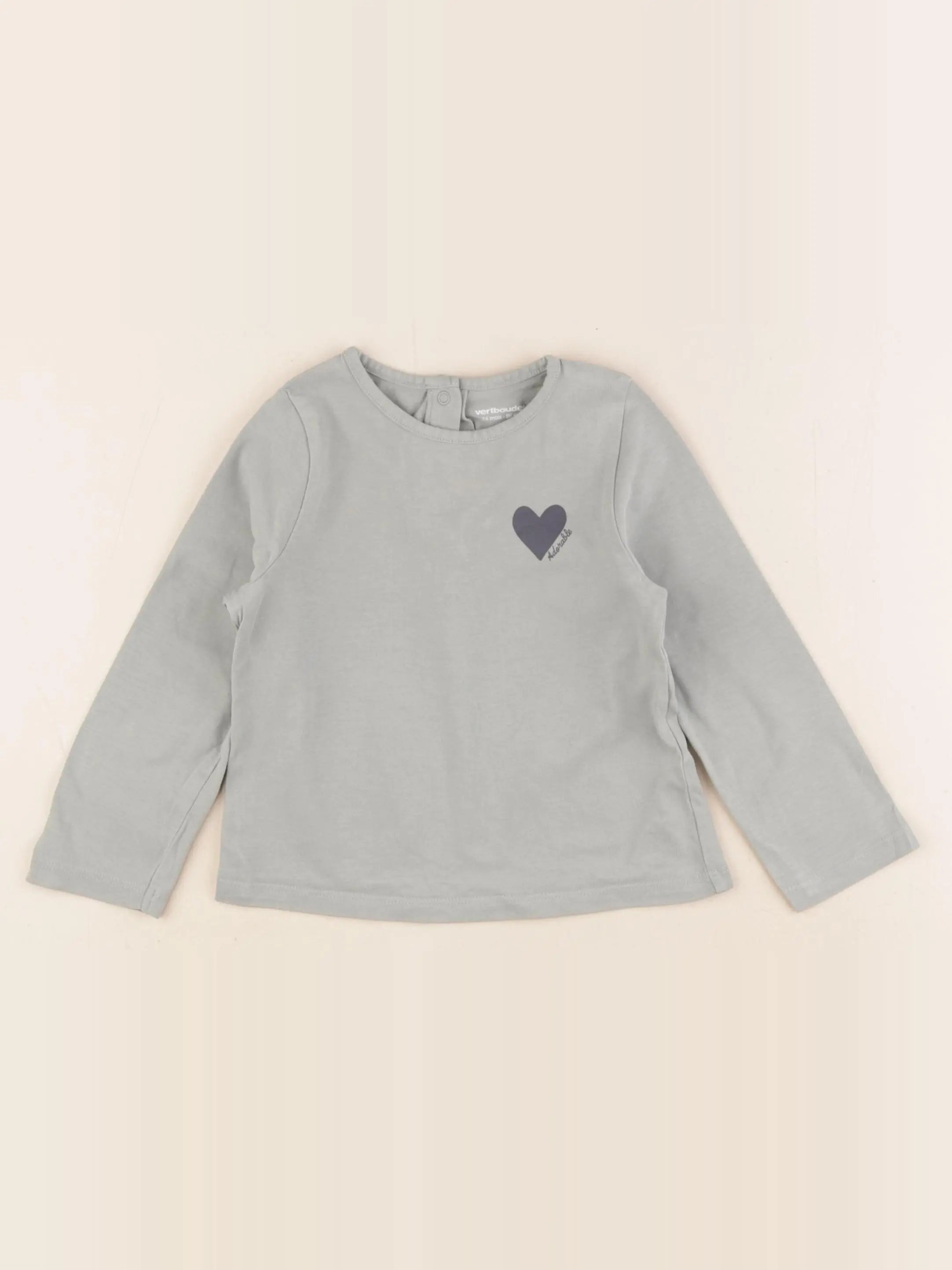 Vertbaudet - tee-shirt bleu - 24 mois