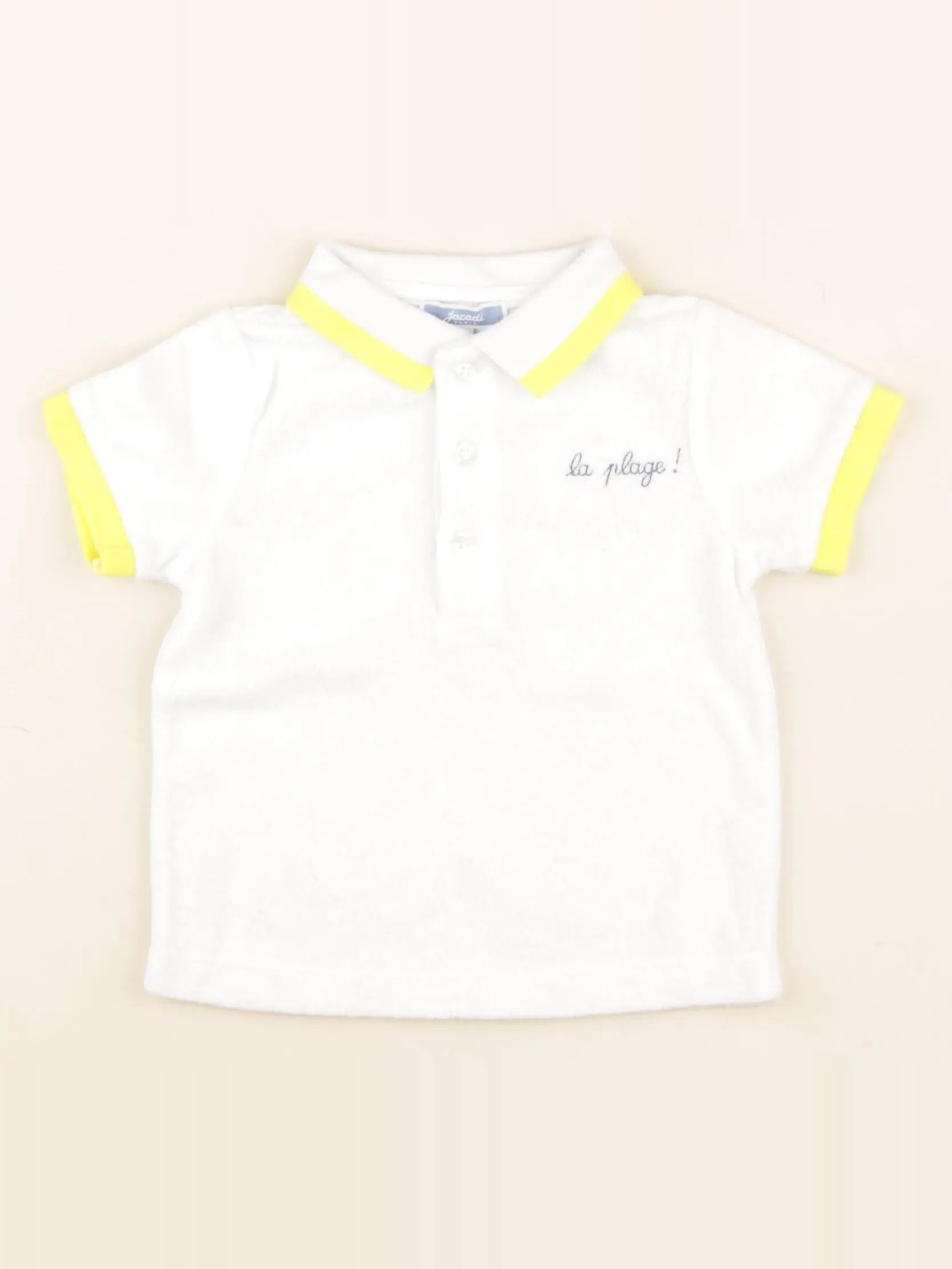 Jacadi - polo blanc - 12 mois