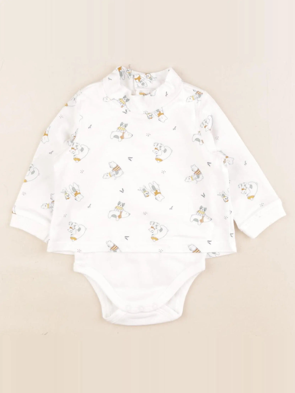 Sergent Major - body tee-shirt blanc - 3 mois